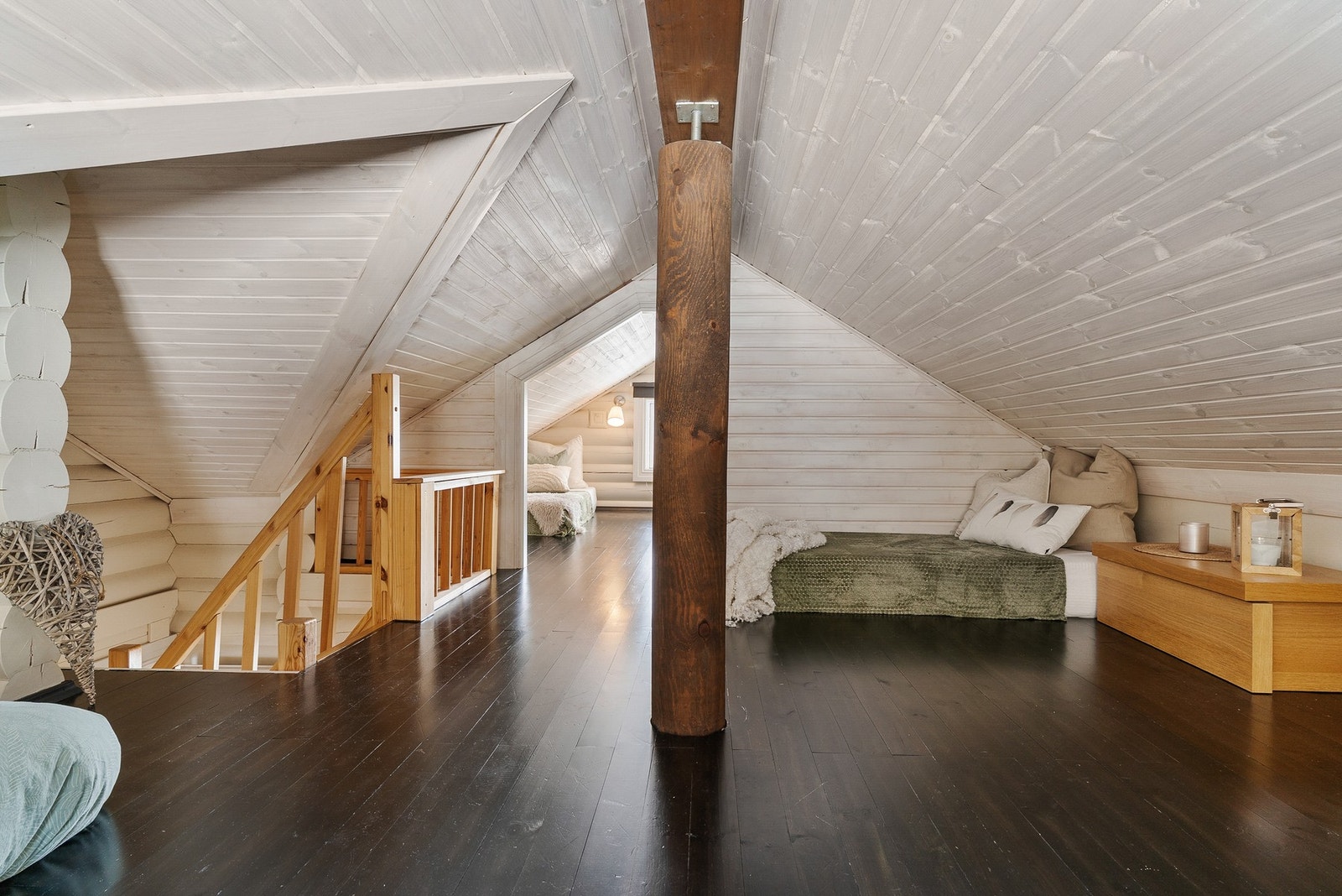 Hemsen har flere soner, og er i dag innredet med 5 ekstra madrasser. Galleribilde