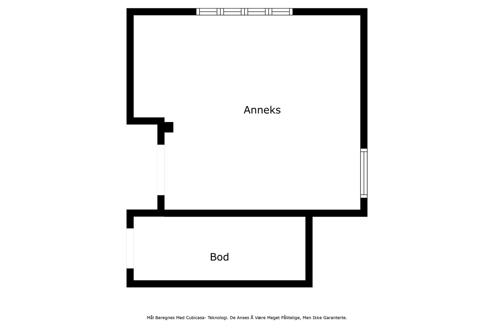 Plantegning, anneks. Galleribilde