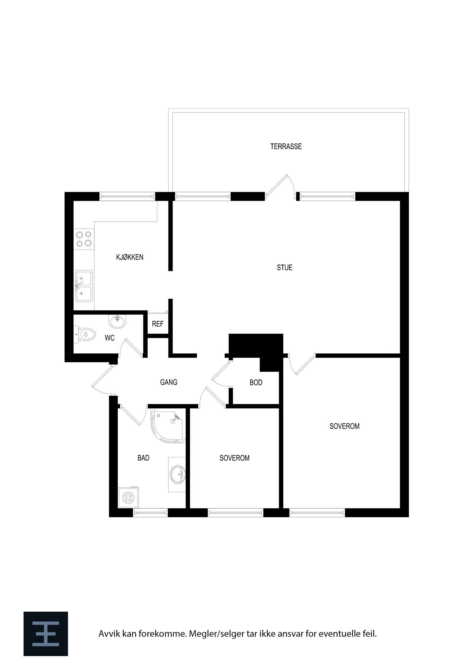 Planskisse 2. etasje Galleribilde