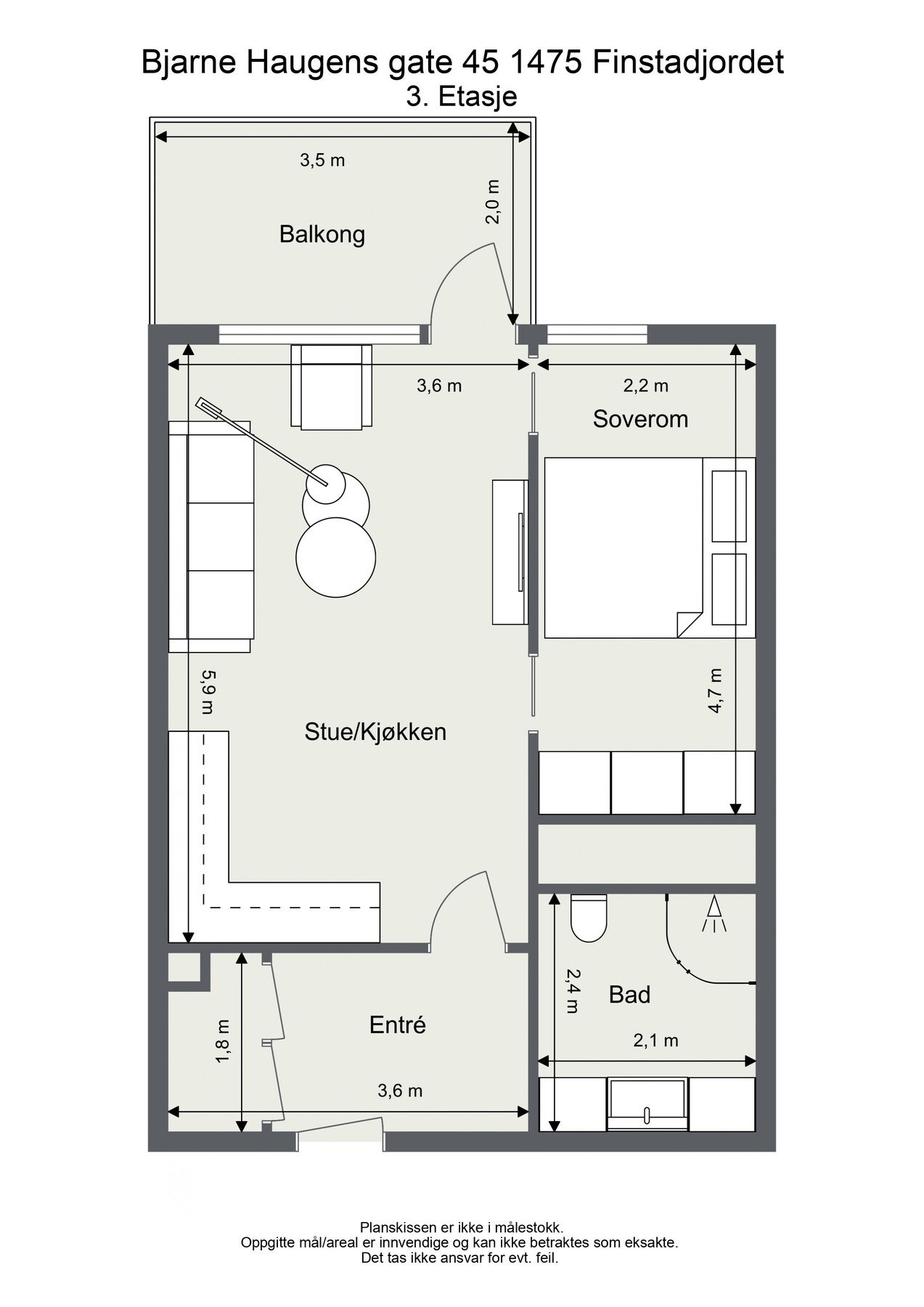 Boligens plantegning Galleribilde