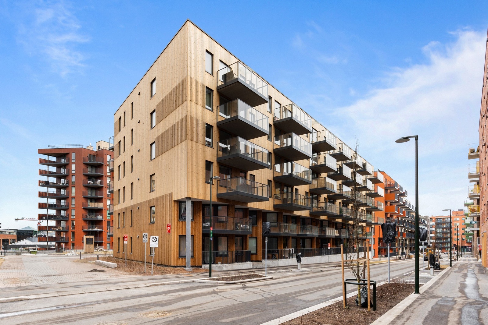 Leiligheten ligger sentralt til i et nyetablert boligområde på Lørenskog Galleribilde