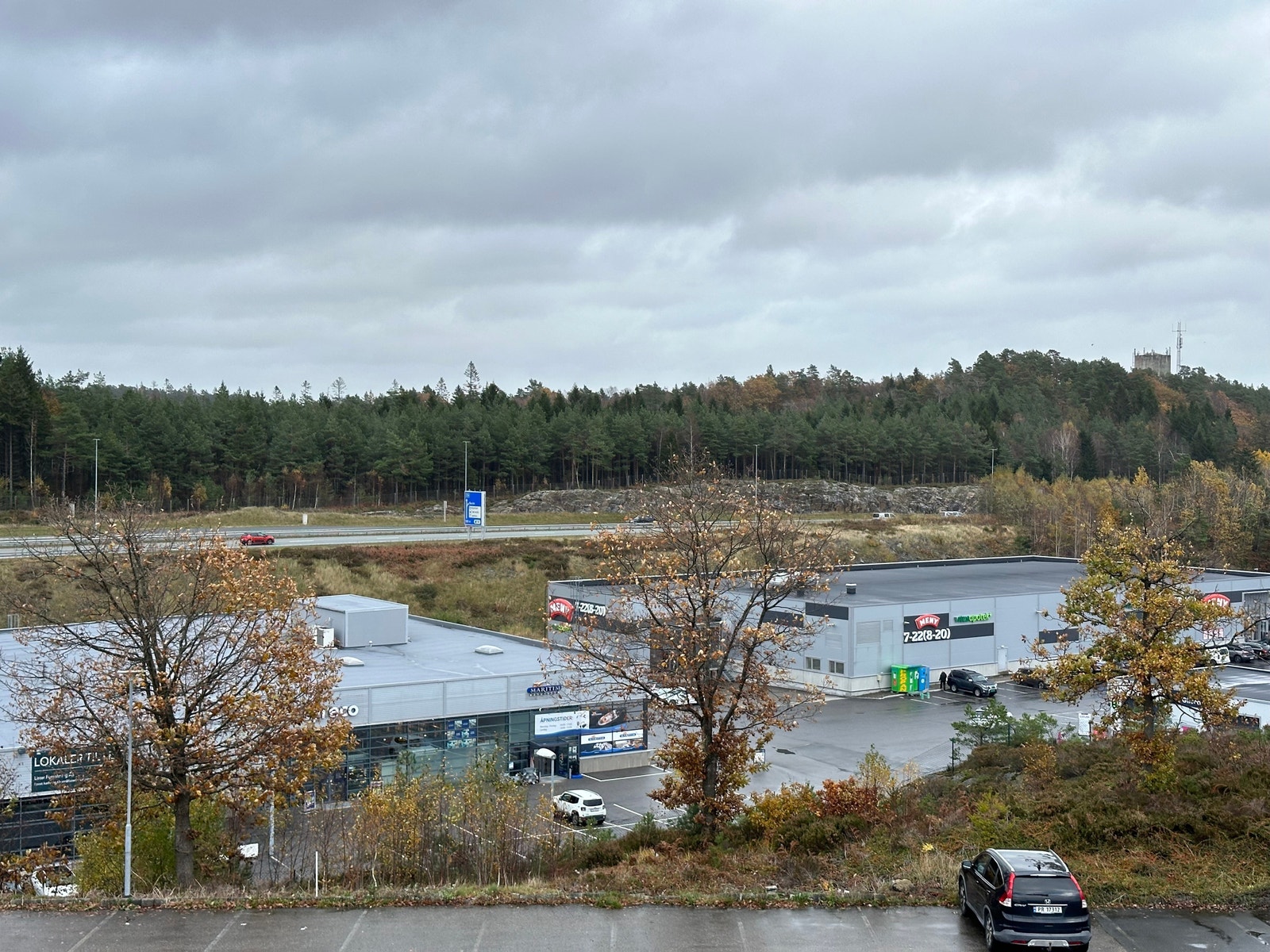 God eksponering mot E18. Galleribilde