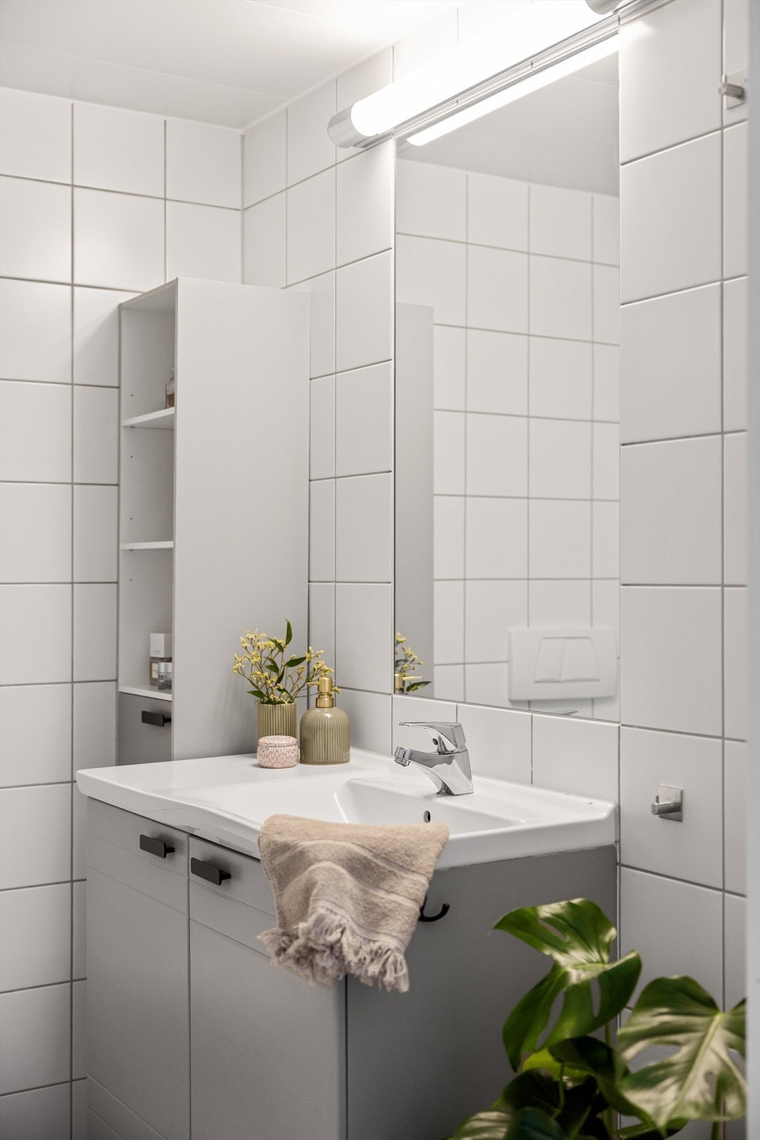 Badet har også opplegg for vaskemaskin. Galleribilde