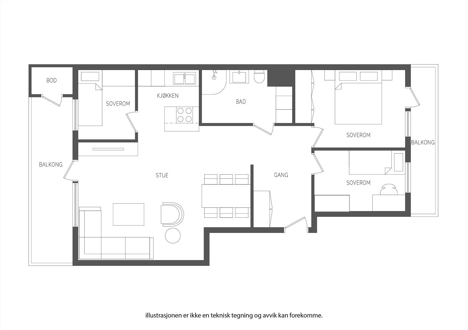 Plantegning Galleribilde