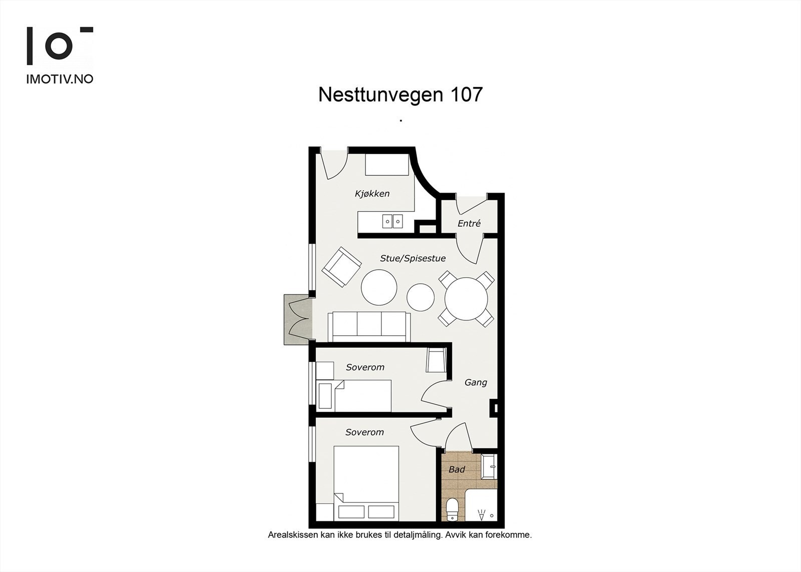 - Plantegning, i tillegg disponerer leiligheten to eksterne boder - Galleribilde