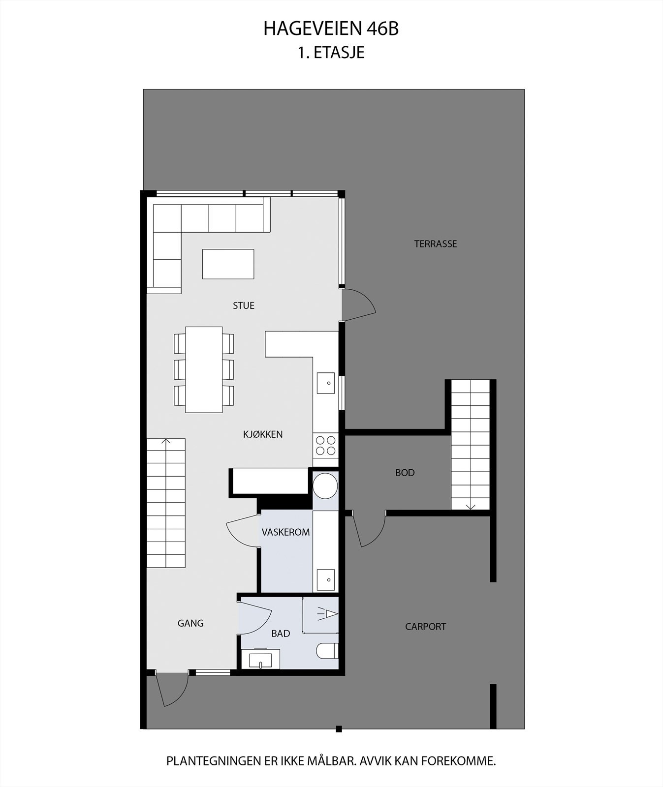 Plantegning av 1.etasje Galleribilde