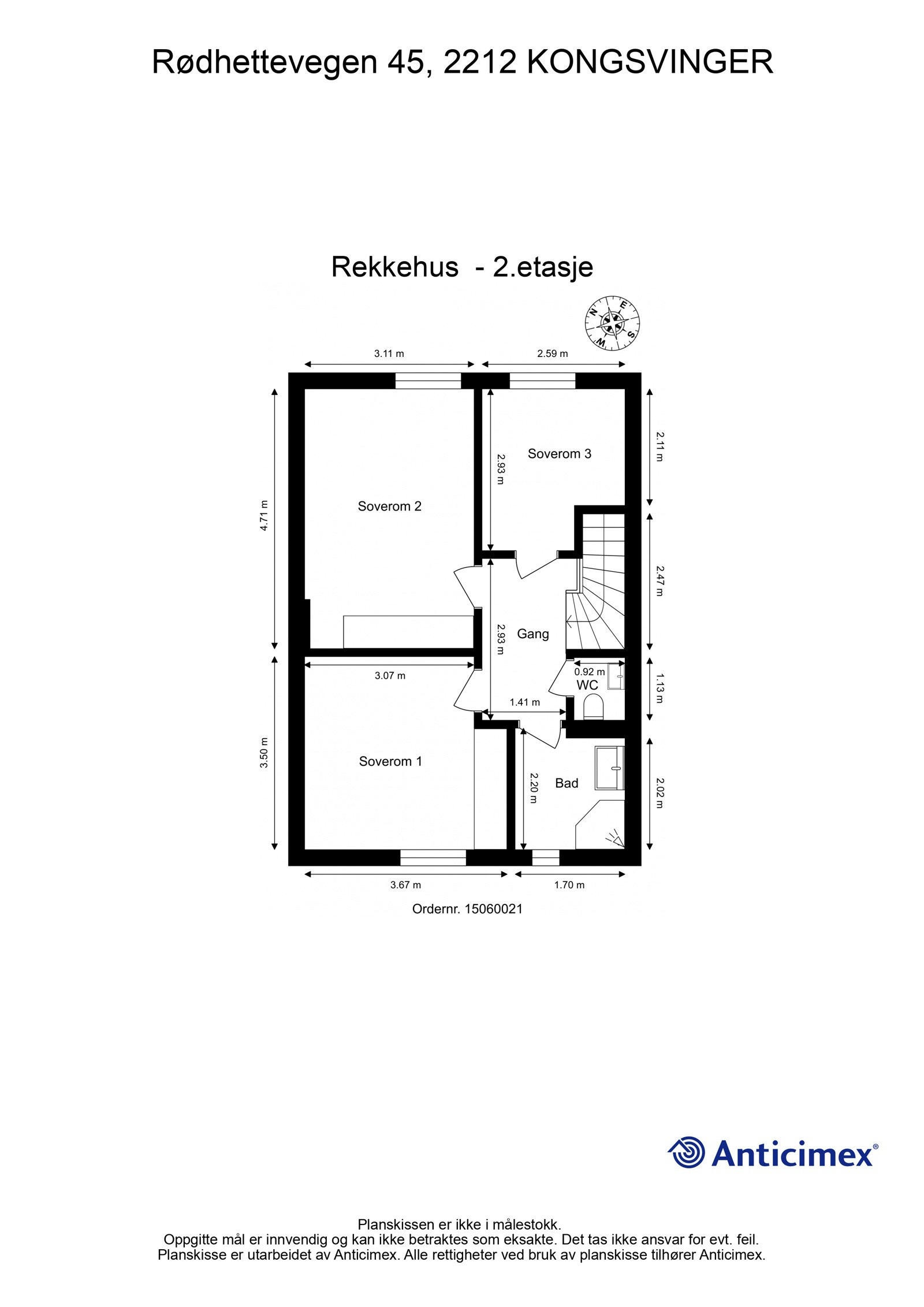 Plantegning 2. etasje Galleribilde
