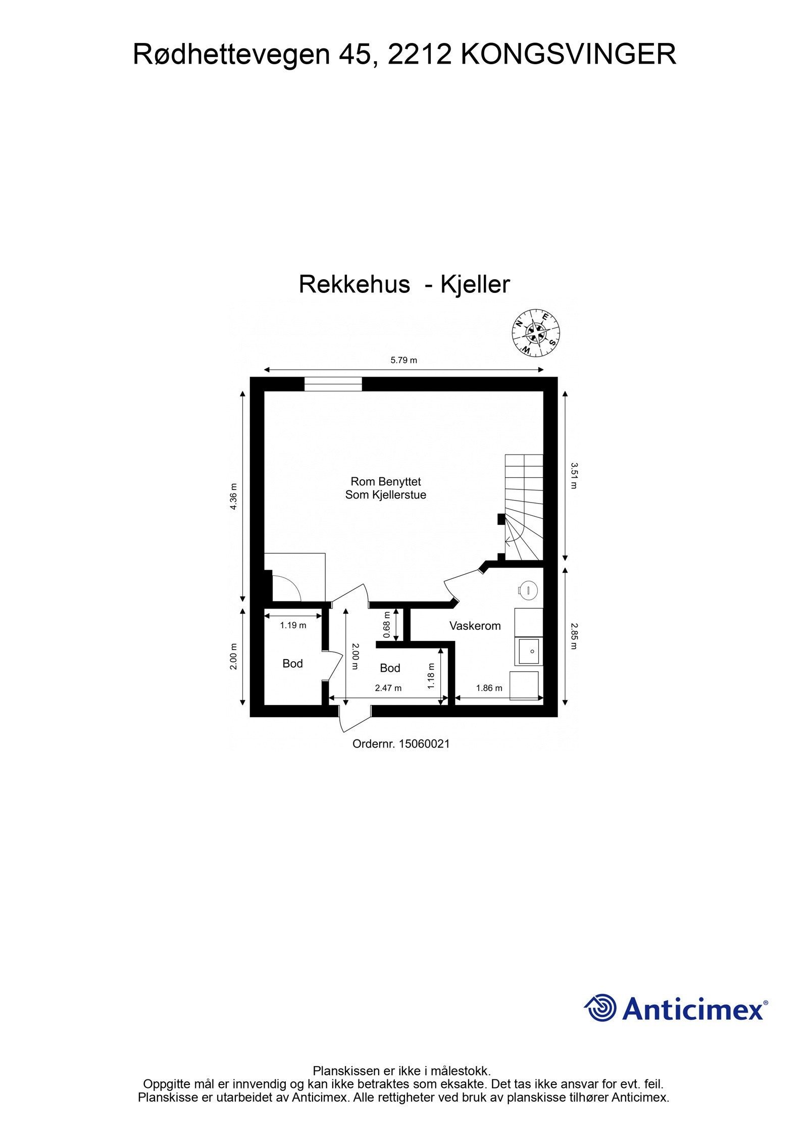 Plantegning kjeller Galleribilde