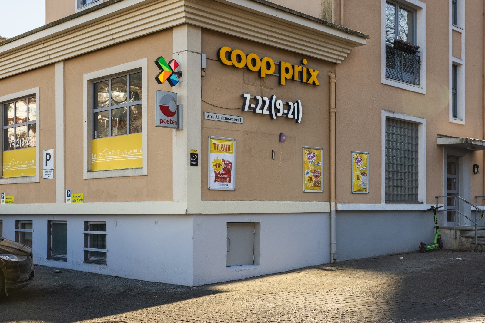 Nærmeste dagligvarebutikk er Coop prix! Galleribilde