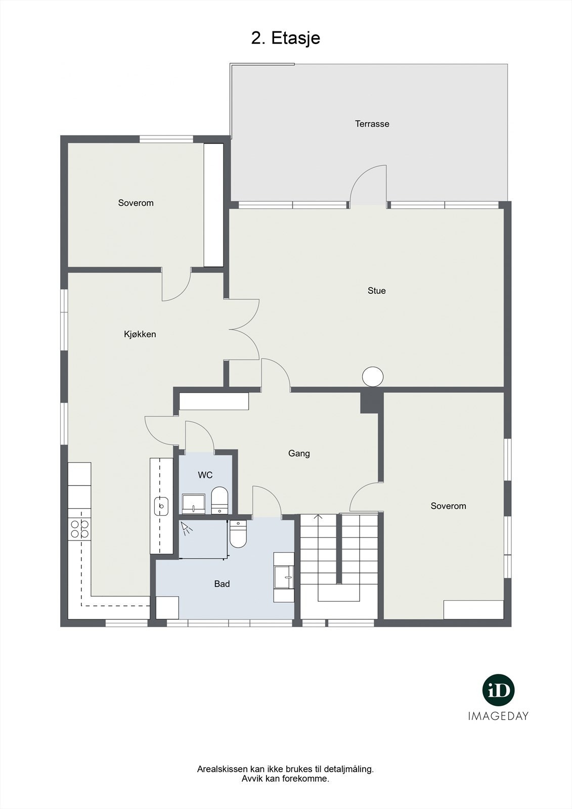 Plantegning hovedetasje Galleribilde