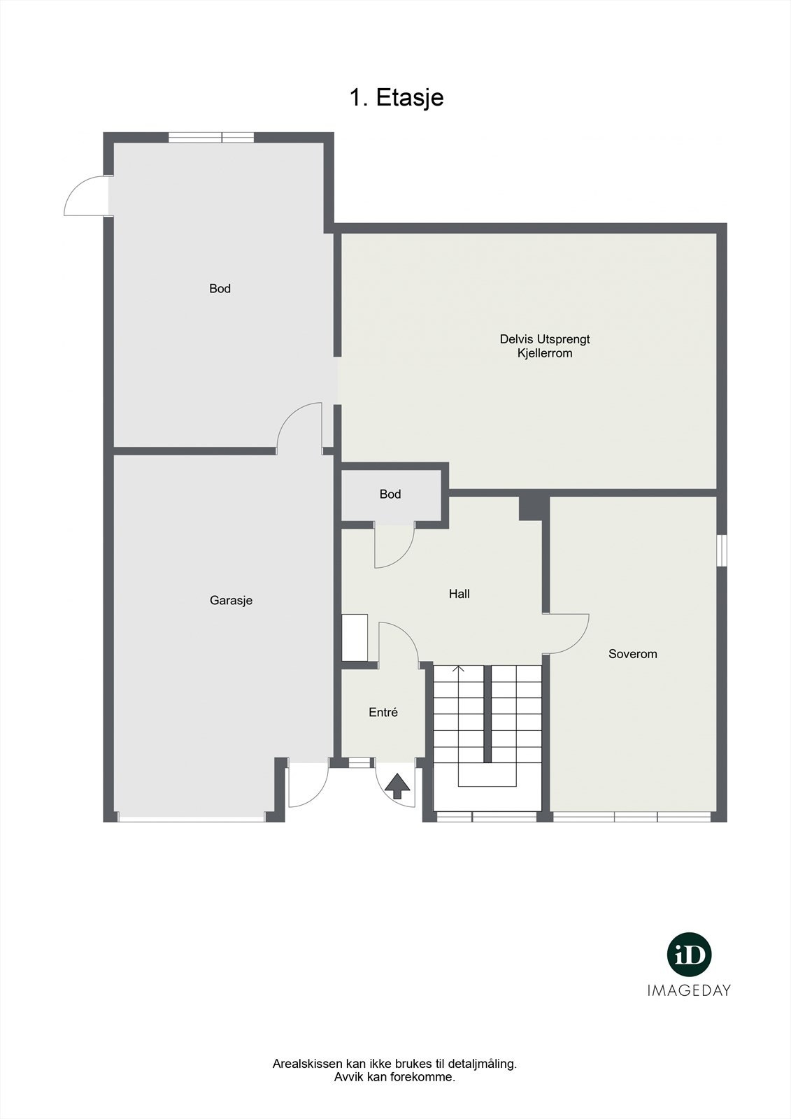Plantegning underetasje Galleribilde