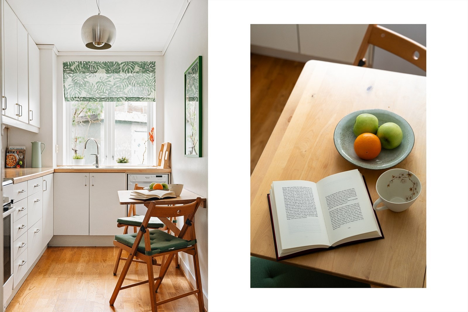 - Kjøkkeninnredning med glatte fronter og benkeplate av laminat - Galleribilde