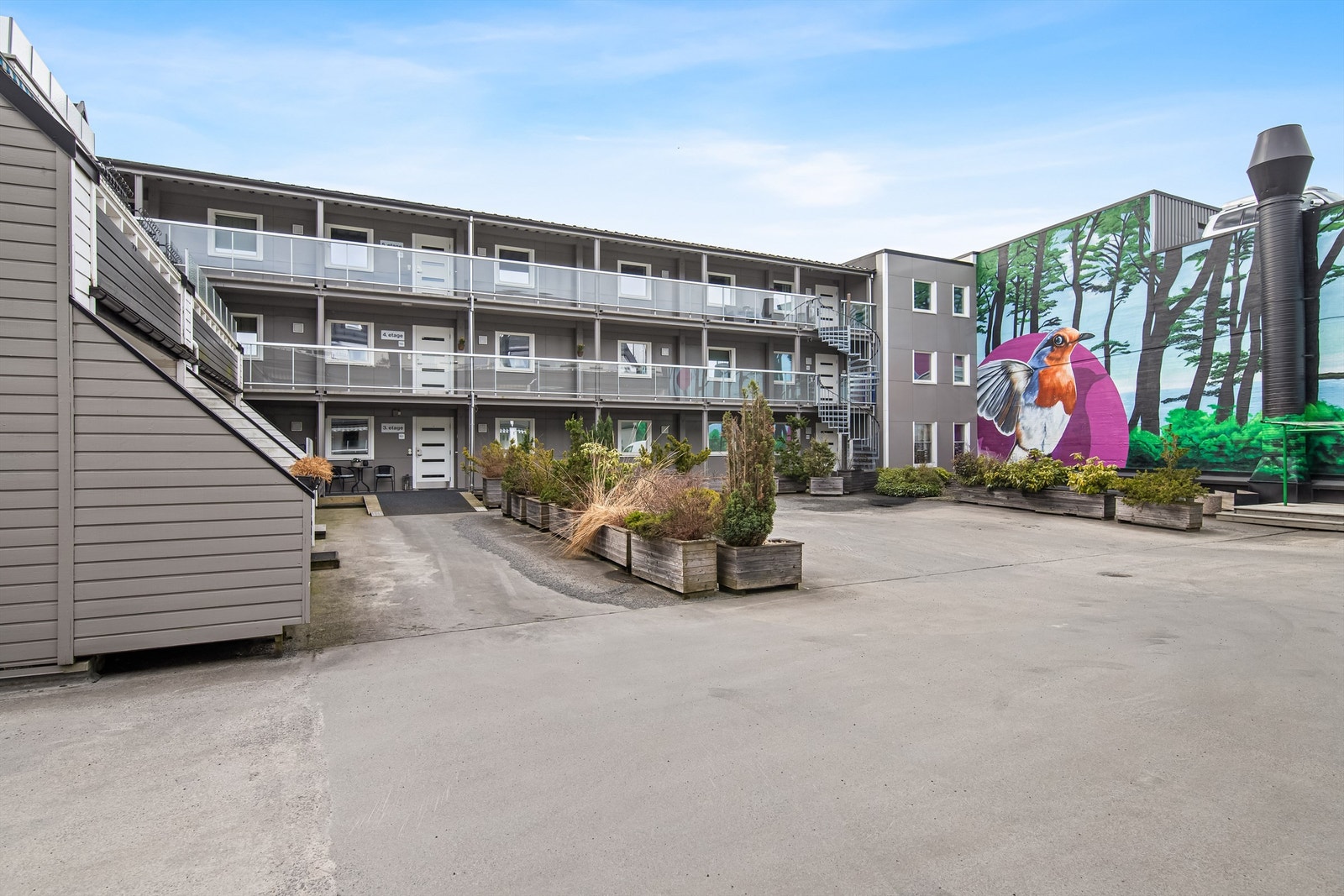 Fasade fra fellesområde Galleribilde