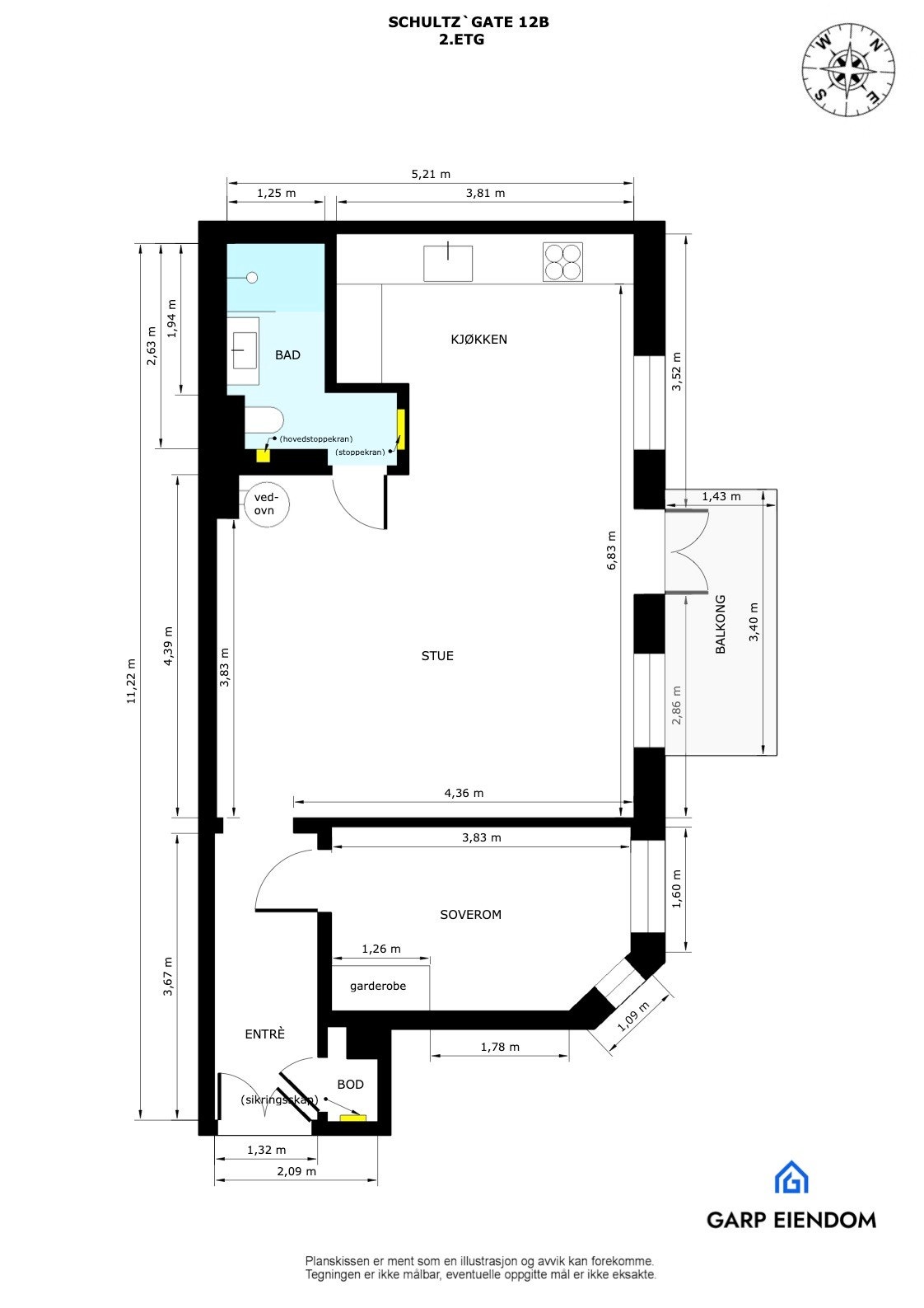 Plantegning Galleribilde