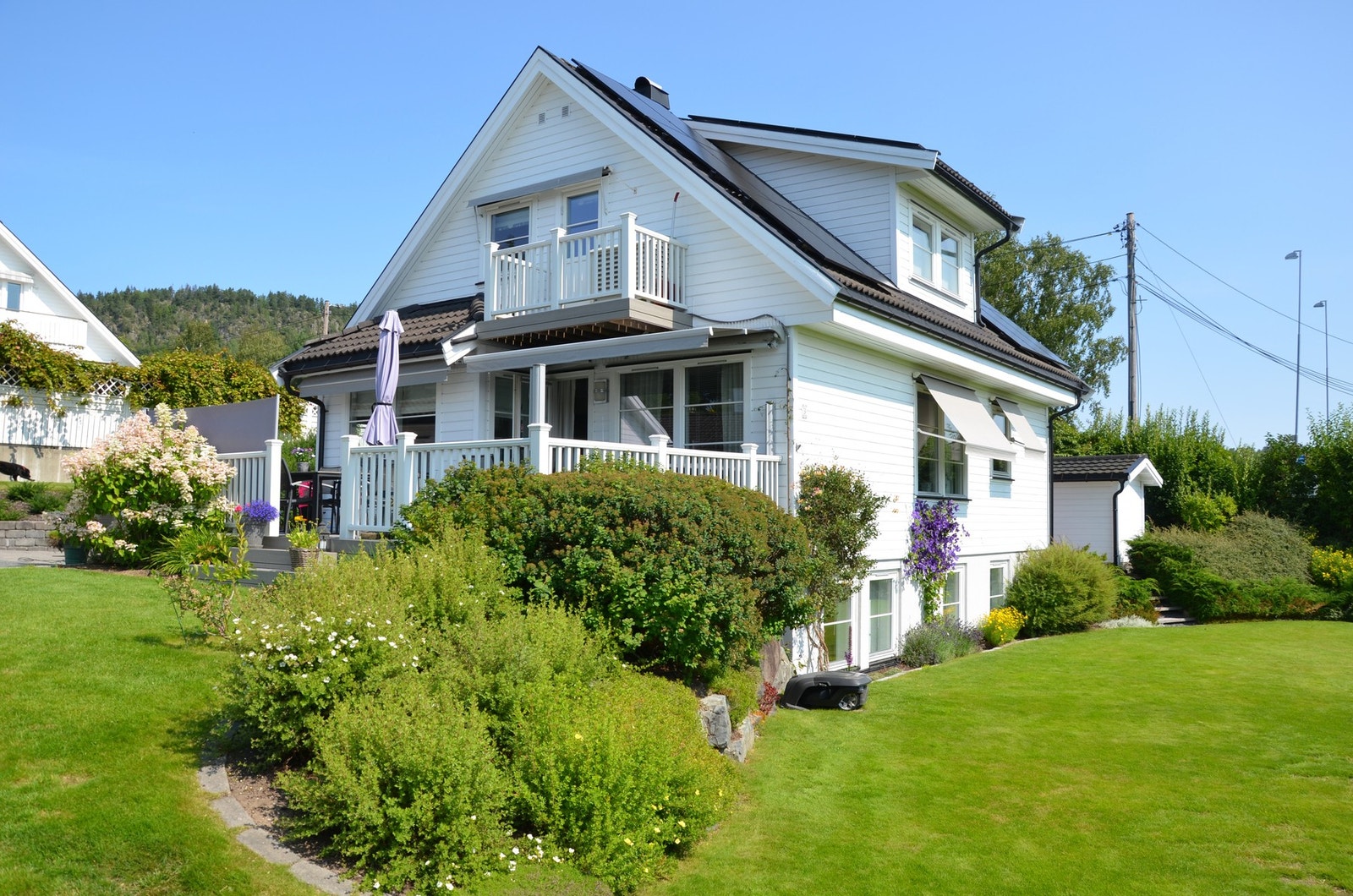 Hageidyll på sommerstid Galleribilde