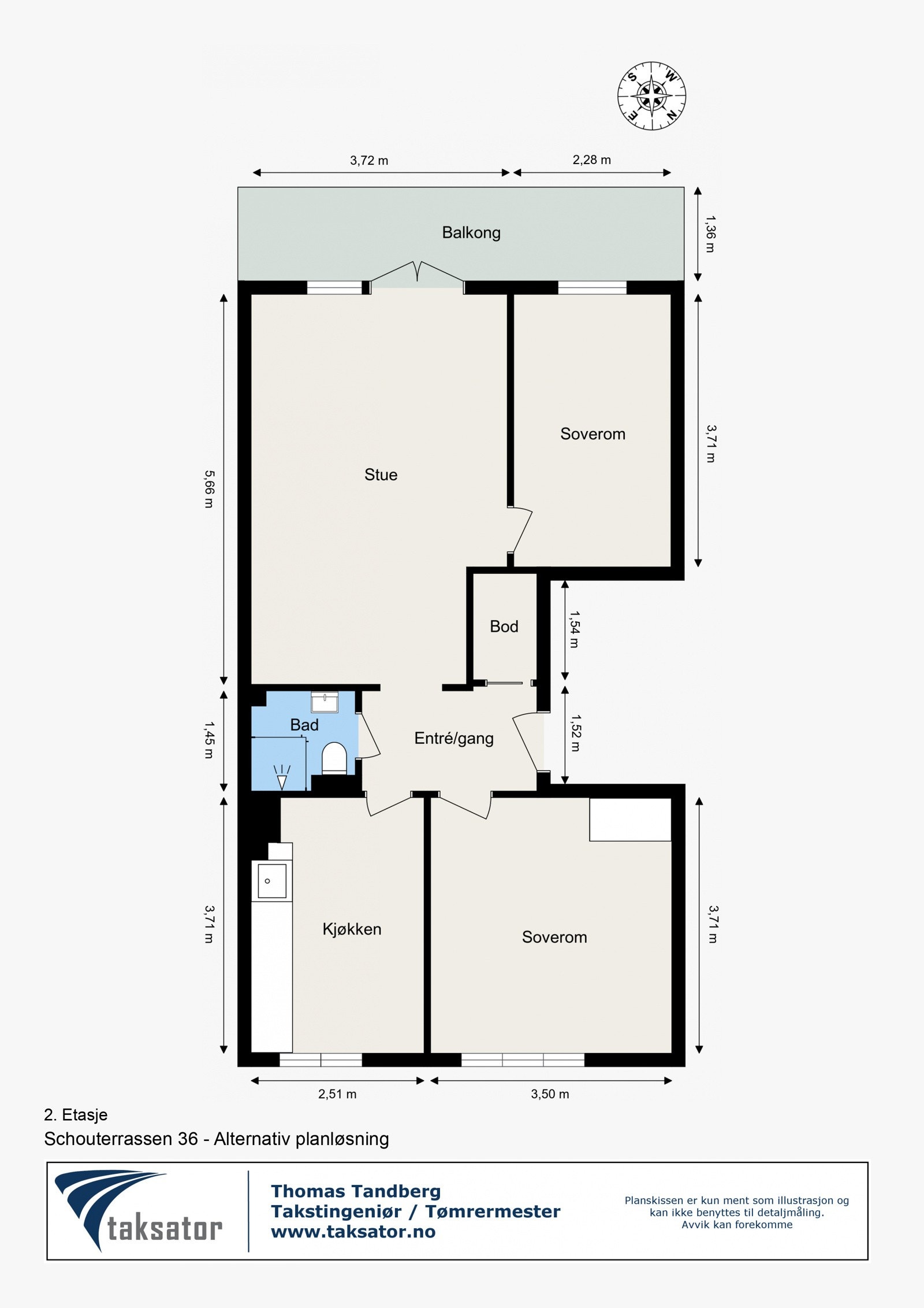 Alternativ planløsning 1 Galleribilde
