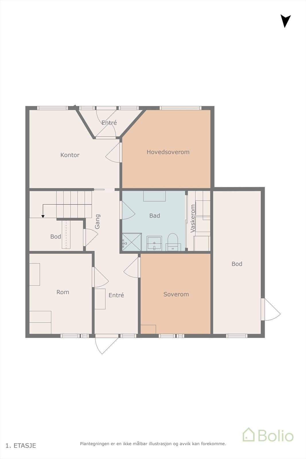 Plantegning Galleribilde