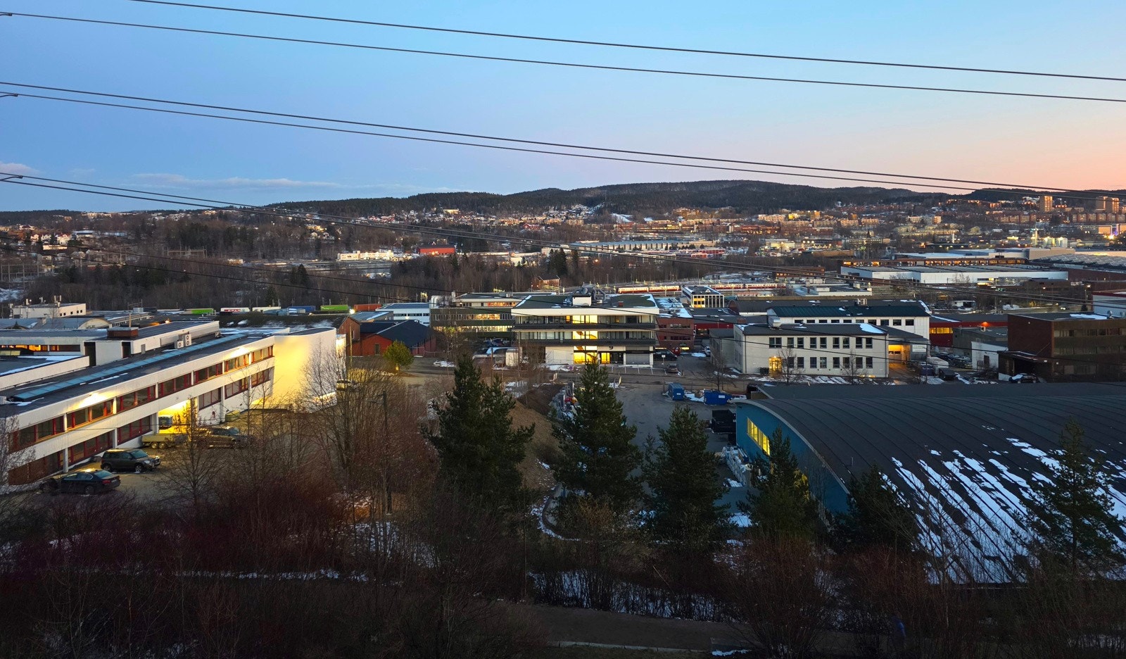 Detalj, kveldsutsikt, privat bilde. Galleribilde