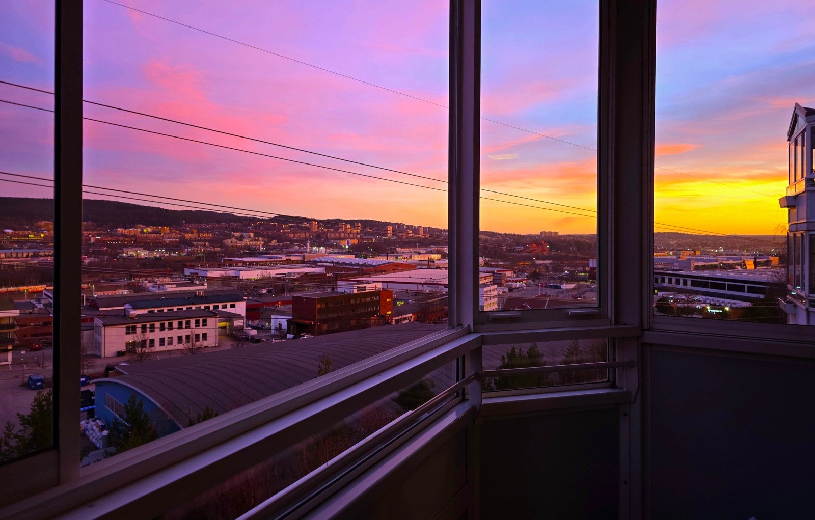 Detalj, kveldsutsikt, privat bilde. Galleribilde