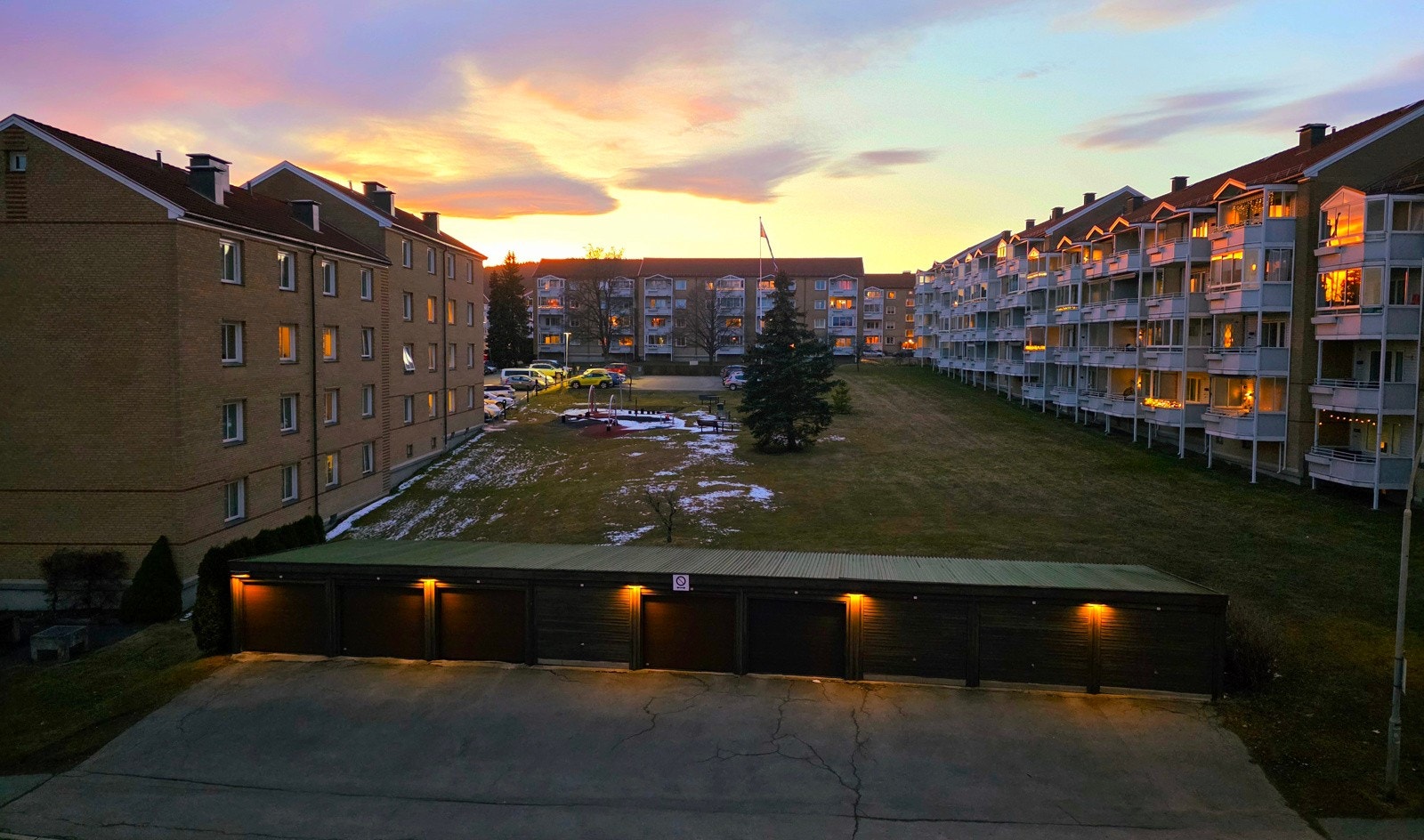 Detalj, kveldsutsikt, privat bilde. Galleribilde