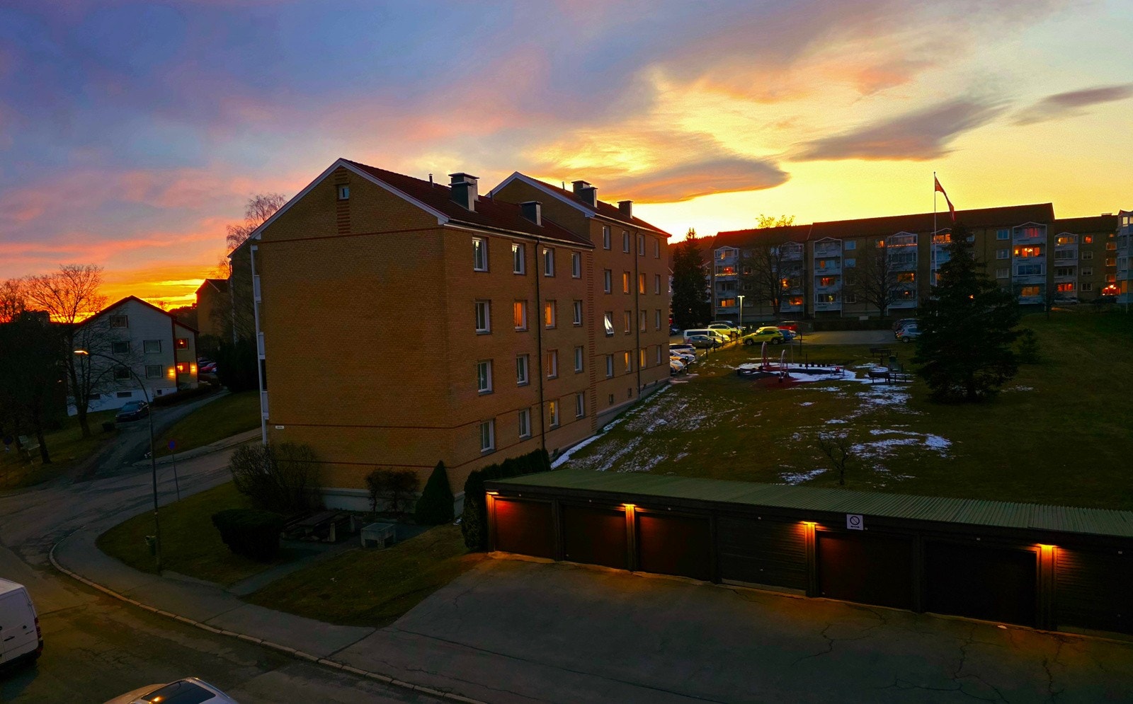 Detalj, kveldsutsikt, privat bilde. Galleribilde