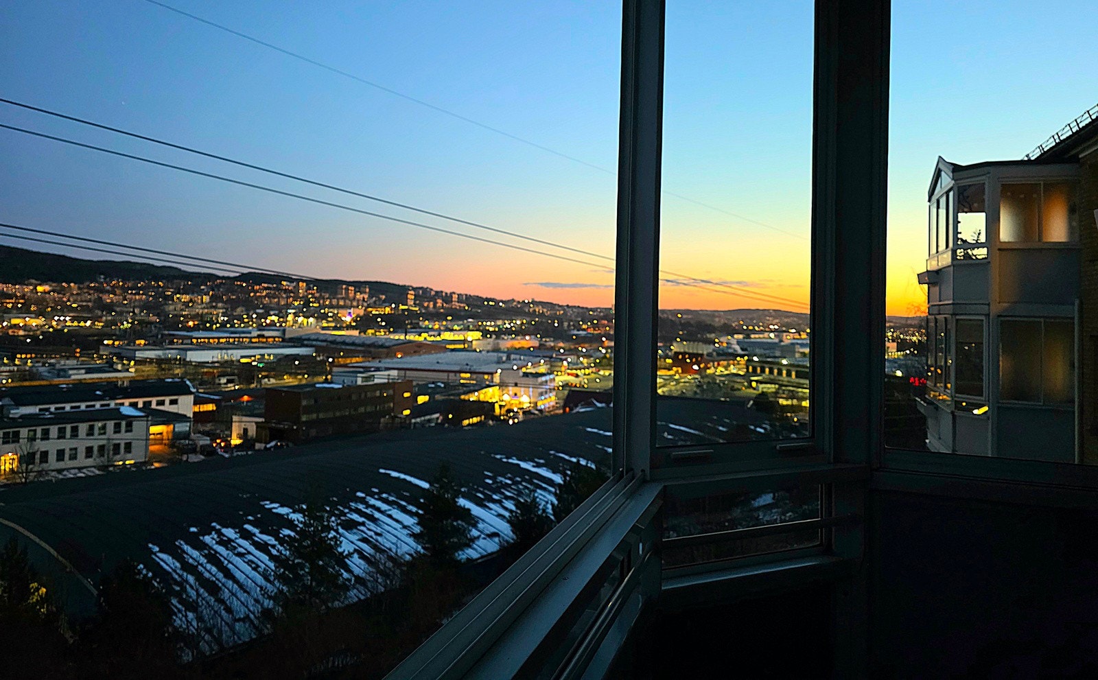 Detalj, kveldsutsikt, privat bilde. Galleribilde