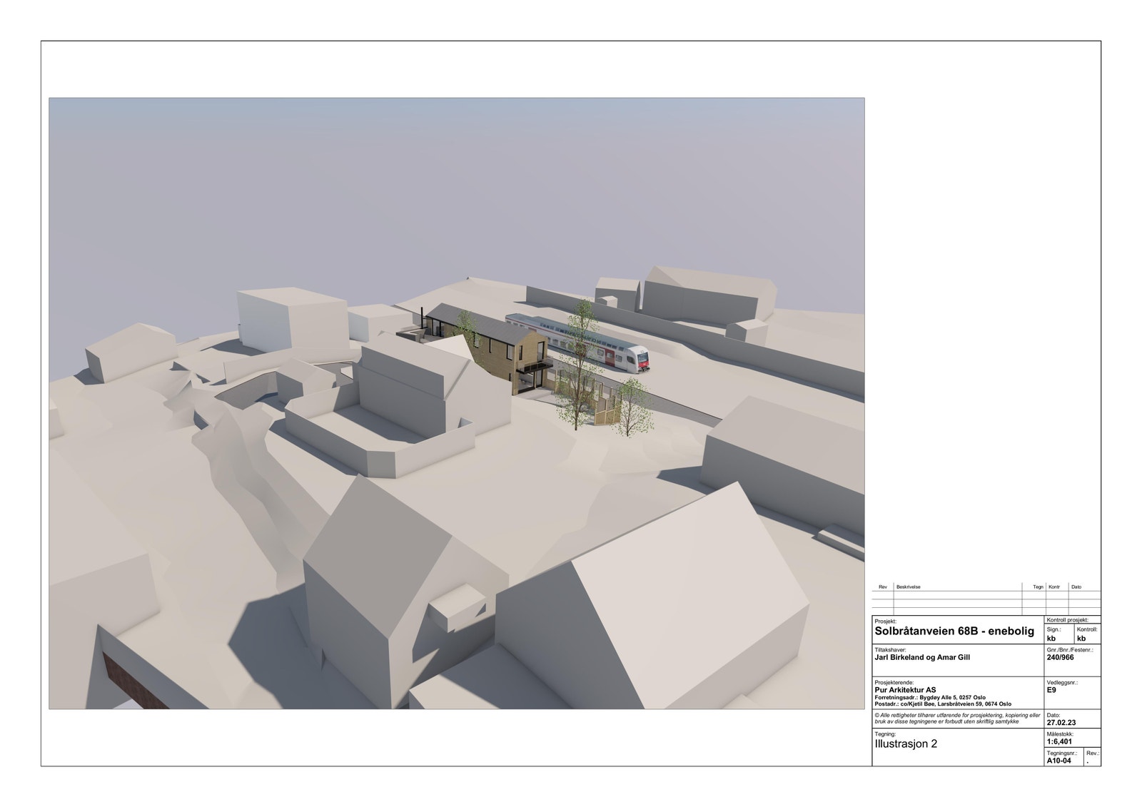 Skisse over hustype fra rammetillatelsen Galleribilde