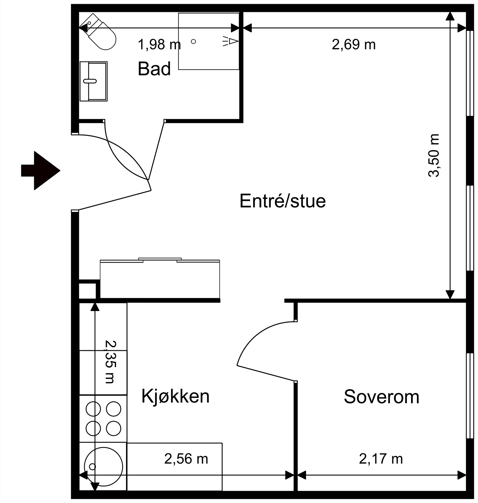 Plantegning Galleribilde