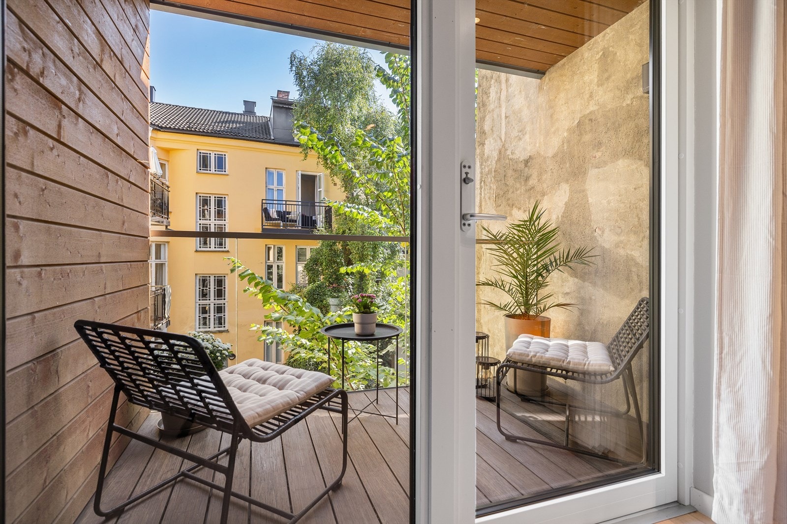 Her er det plass til utemøblement og beplantning Galleribilde