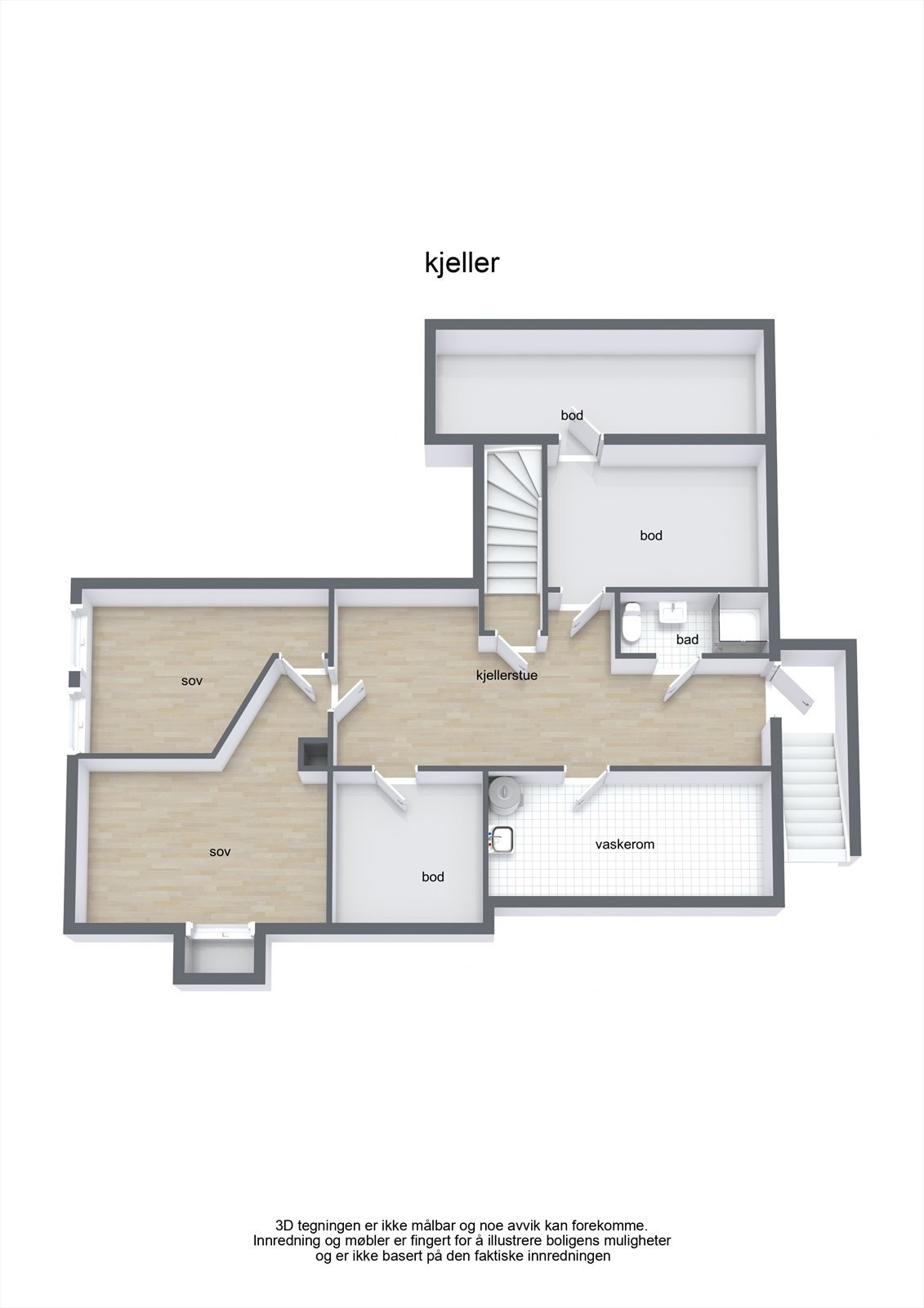 Plantegning kjeller Galleribilde
