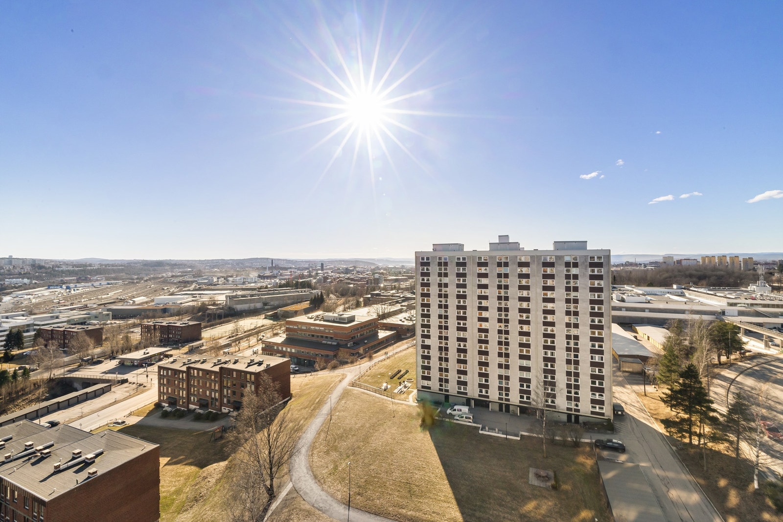 Utsikt fra balkongen. Galleribilde