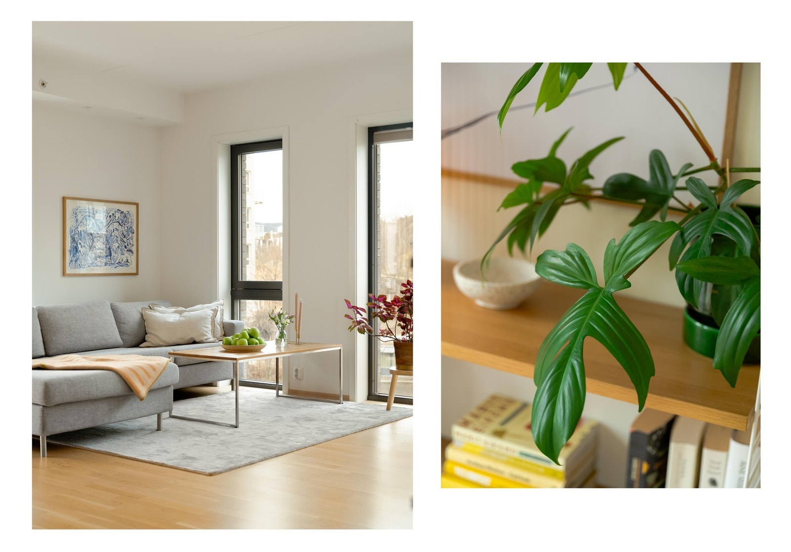 Beliggenheten i byggets høye 2. etasje gir deg en luftig følelse og de store vindusflatene fra to sider slipper inn rikelig med naturlig dagslys. Galleribilde