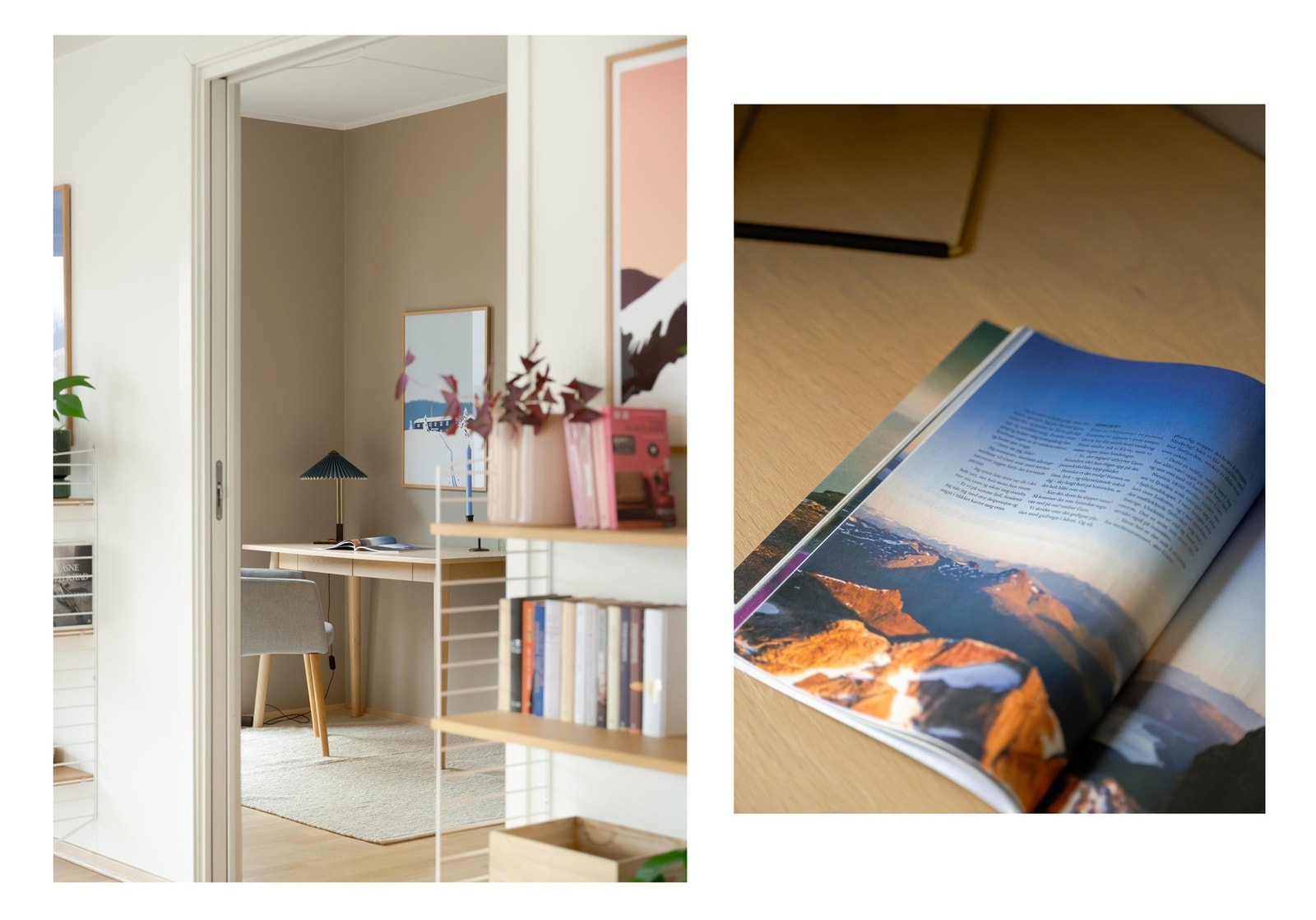 Fra stuen går vi raskt innom ett av tre soverom. Galleribilde