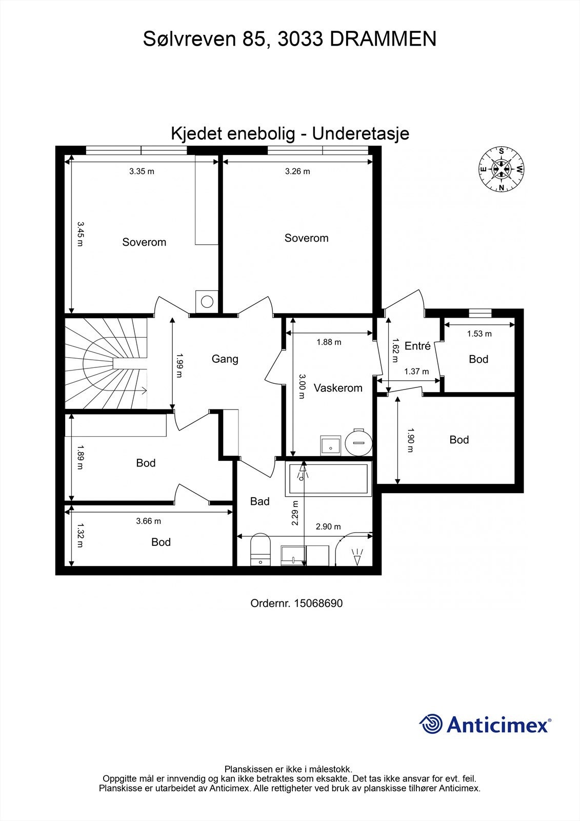 Plantegning Underetasje Galleribilde