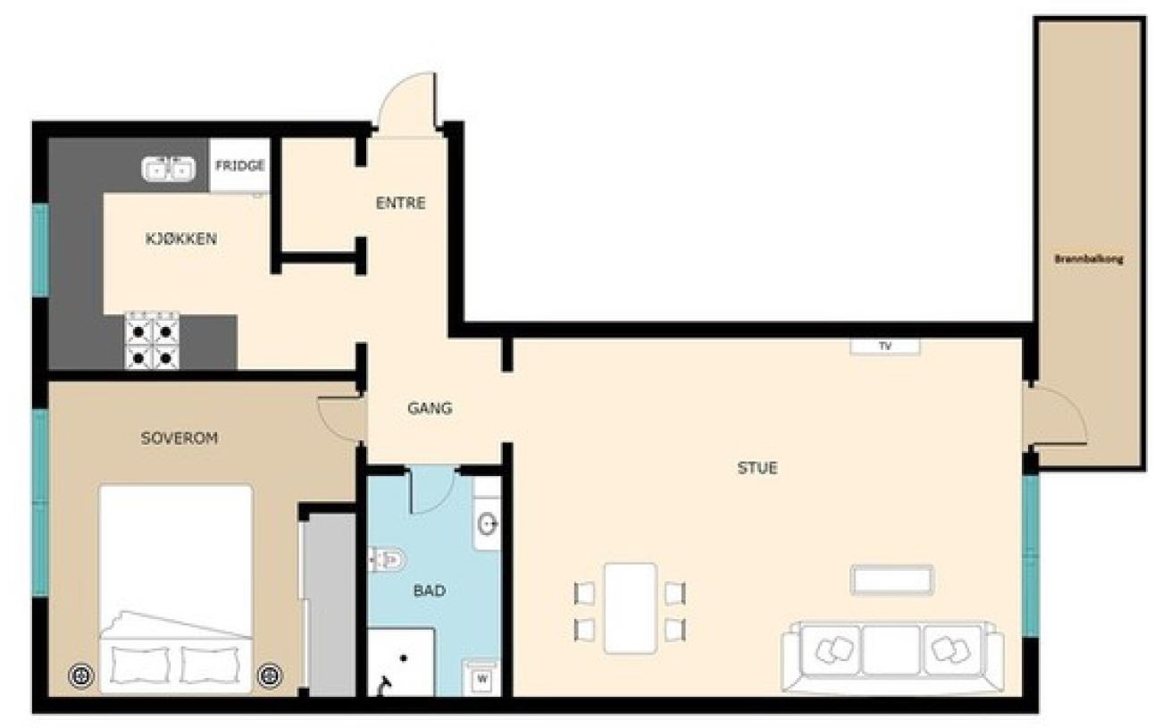 Plantegning Galleribilde