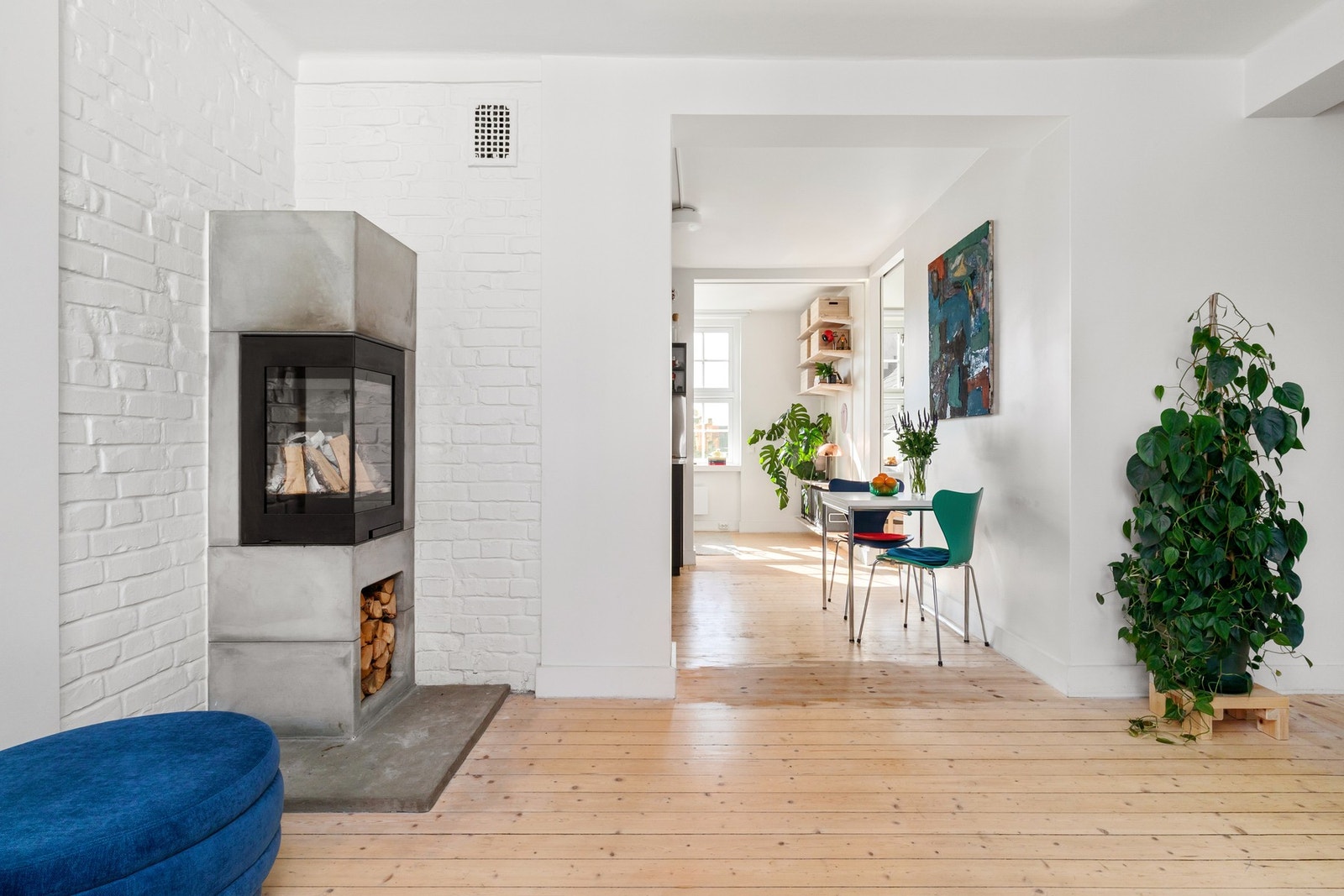 Nordpeis (montert i 2020) som varmer på kalde dager. Galleribilde