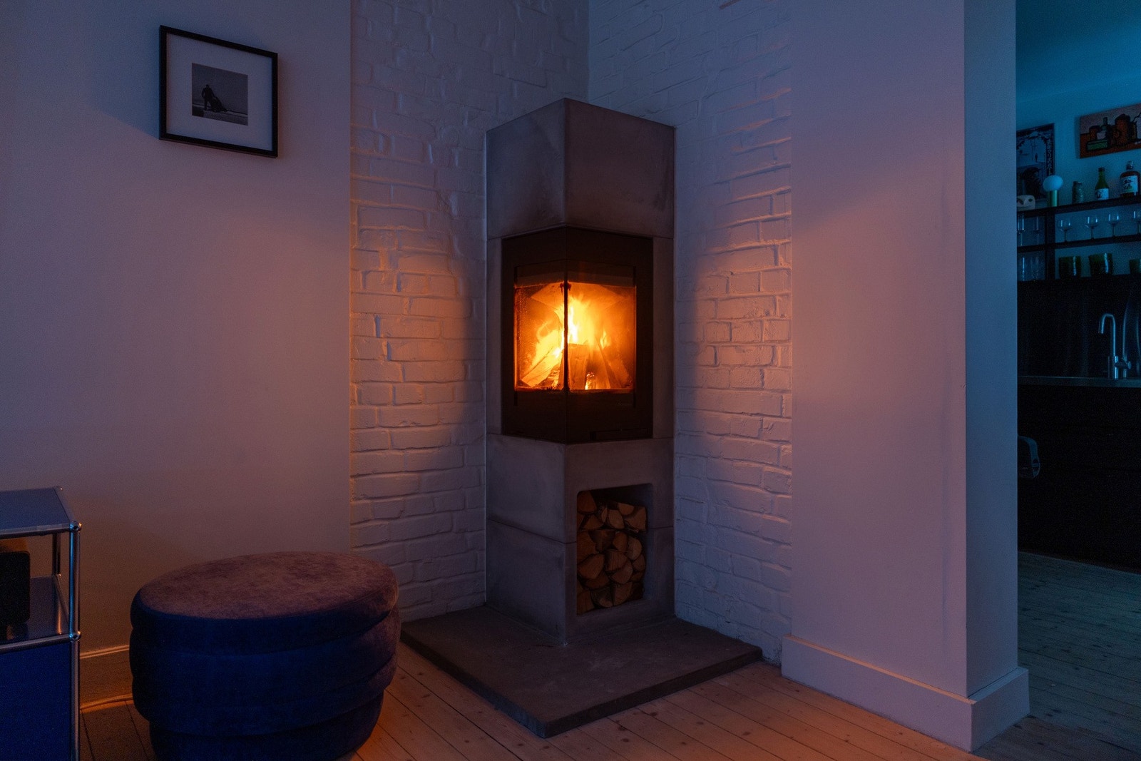 Nordpeis (montert i 2020) som varmer på kalde dager. Galleribilde