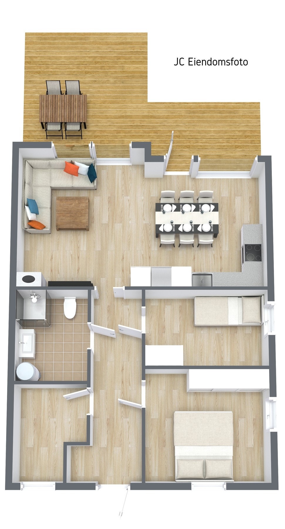 3d plantegning Galleribilde