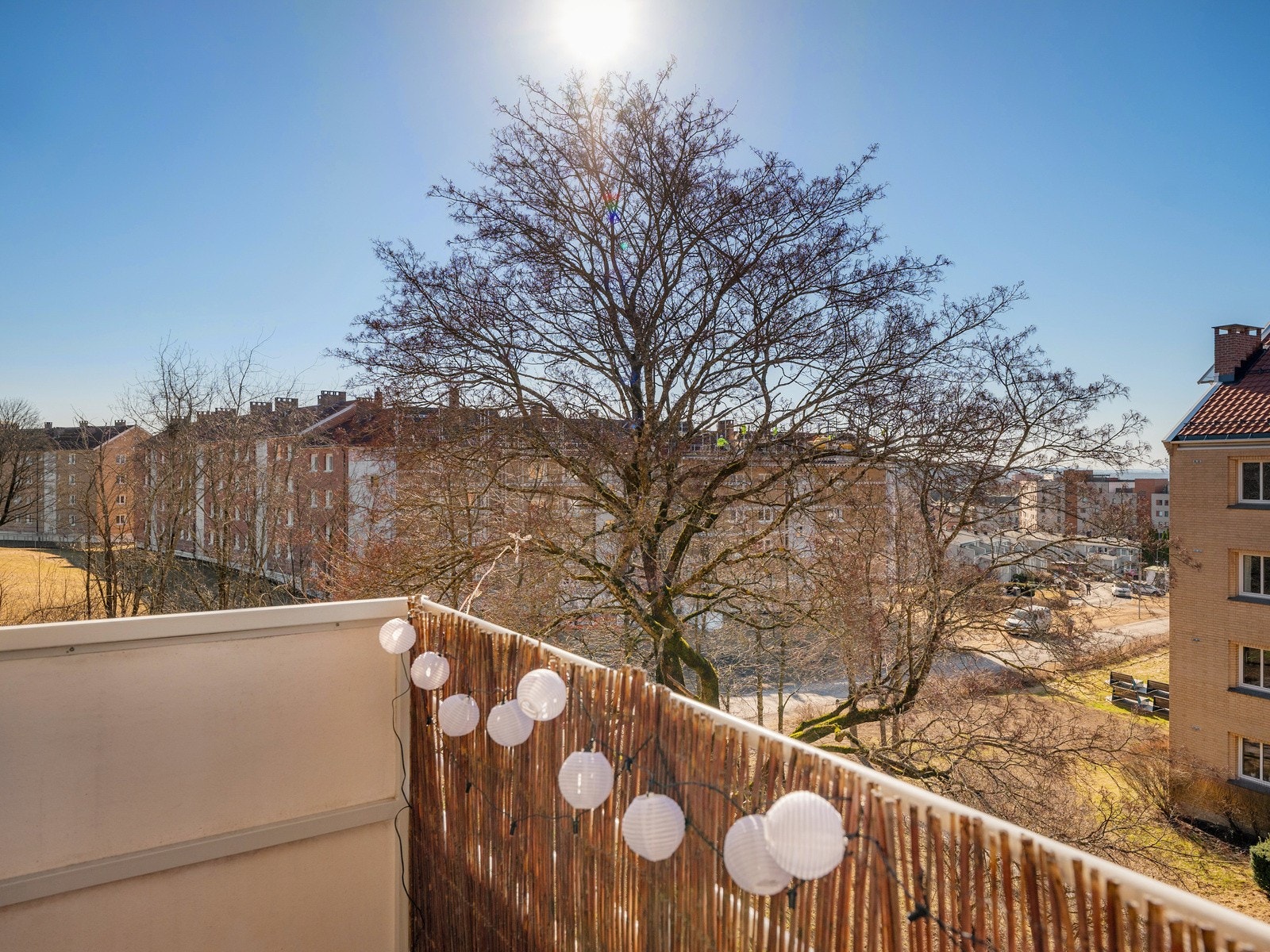 Fritt utsyn fra balkongen. Galleribilde