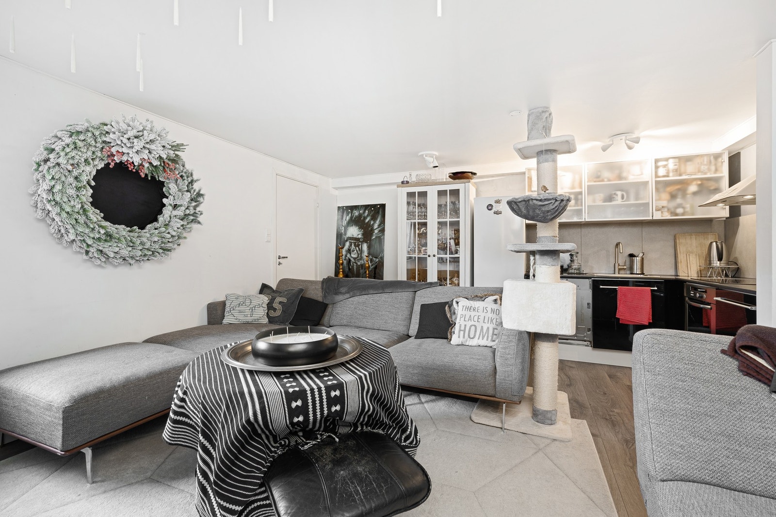 Stue/kjøkken i utleiedelen Galleribilde