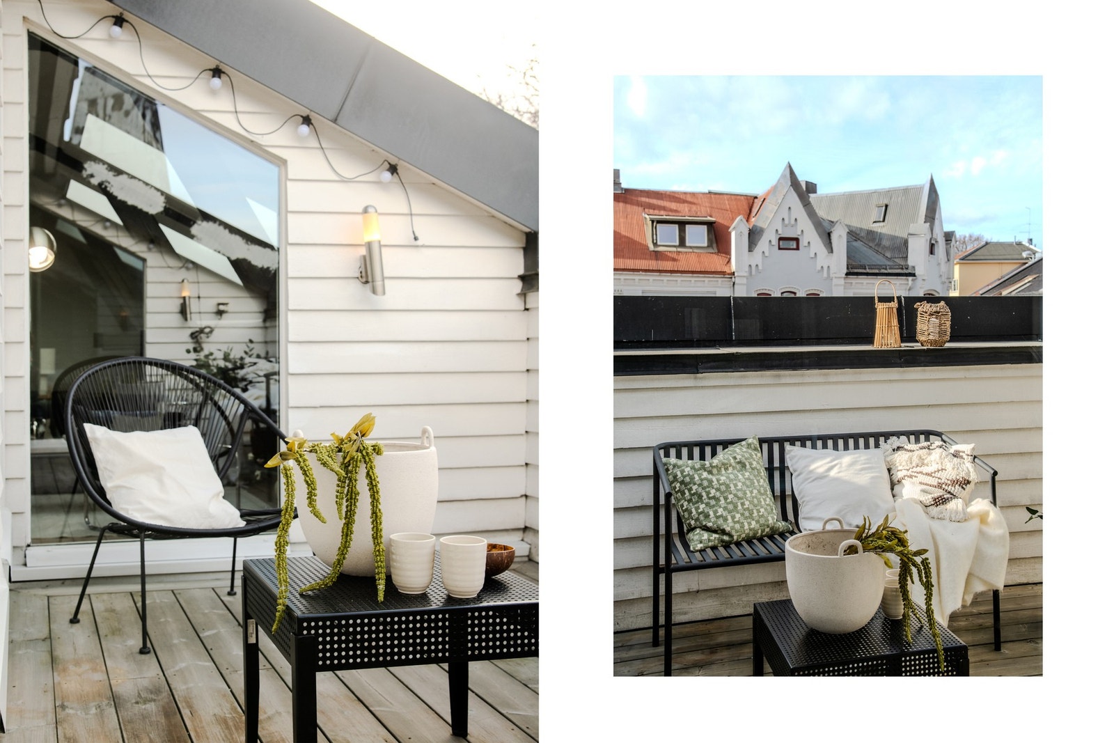 Takterrassen ble oppgradert i 2019 med ny membran og nye gulvbord, noe som gir et solid og vedlikeholdt uteareal. Galleribilde