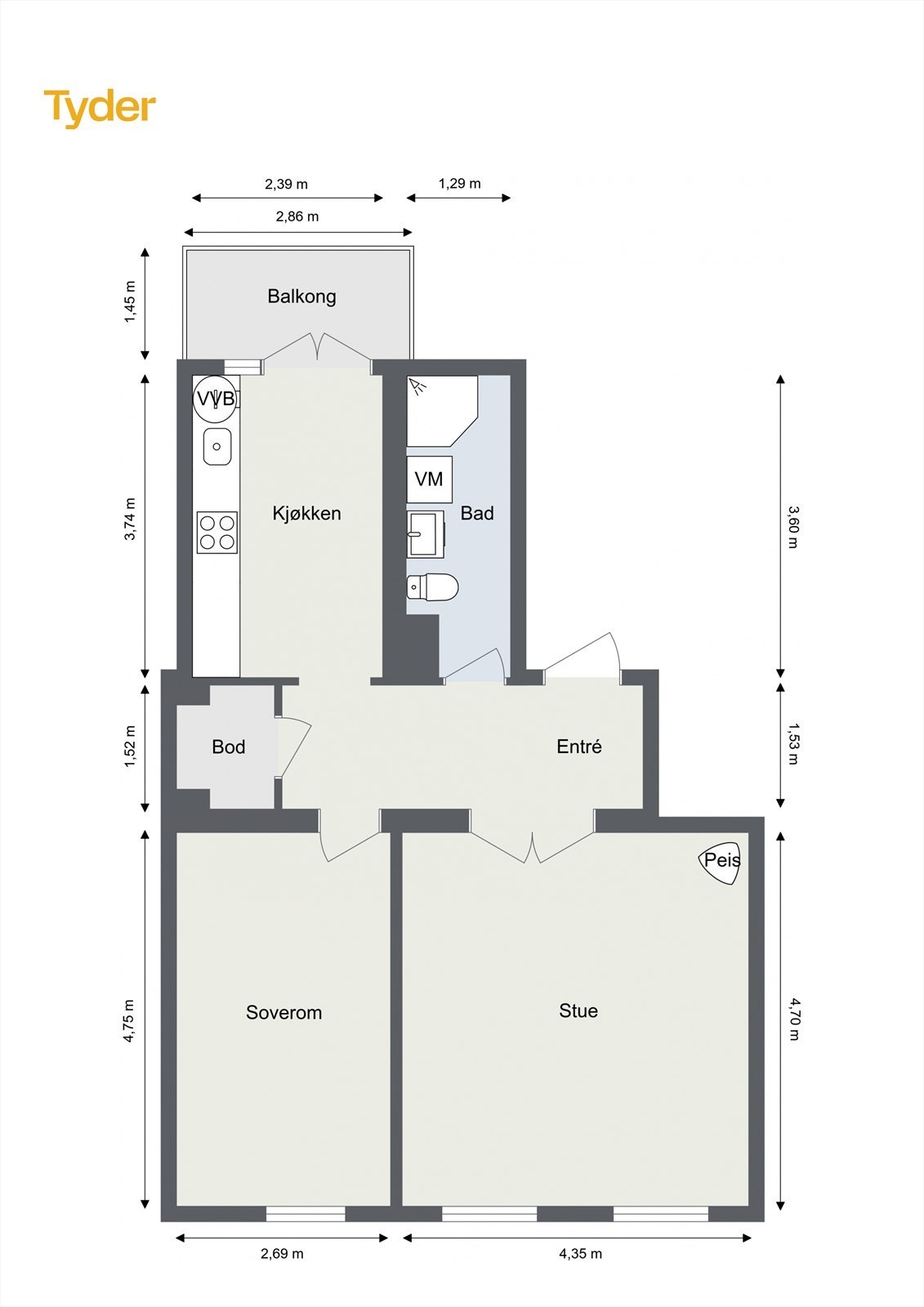 Plantegning. Galleribilde