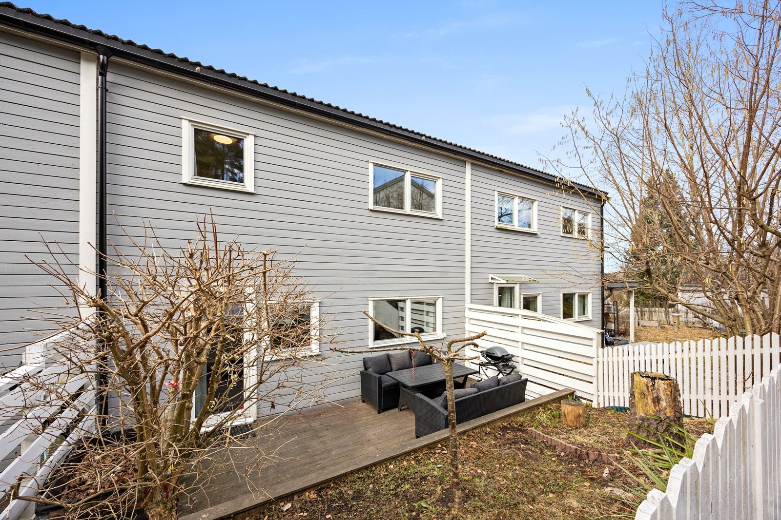 Markterrassen har også stort bed. Galleribilde