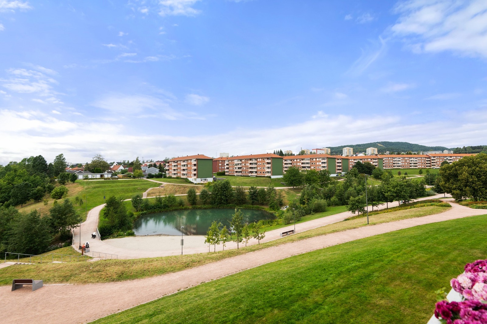 Utsiktsbilde fra tidligere salg i blokka. Galleribilde