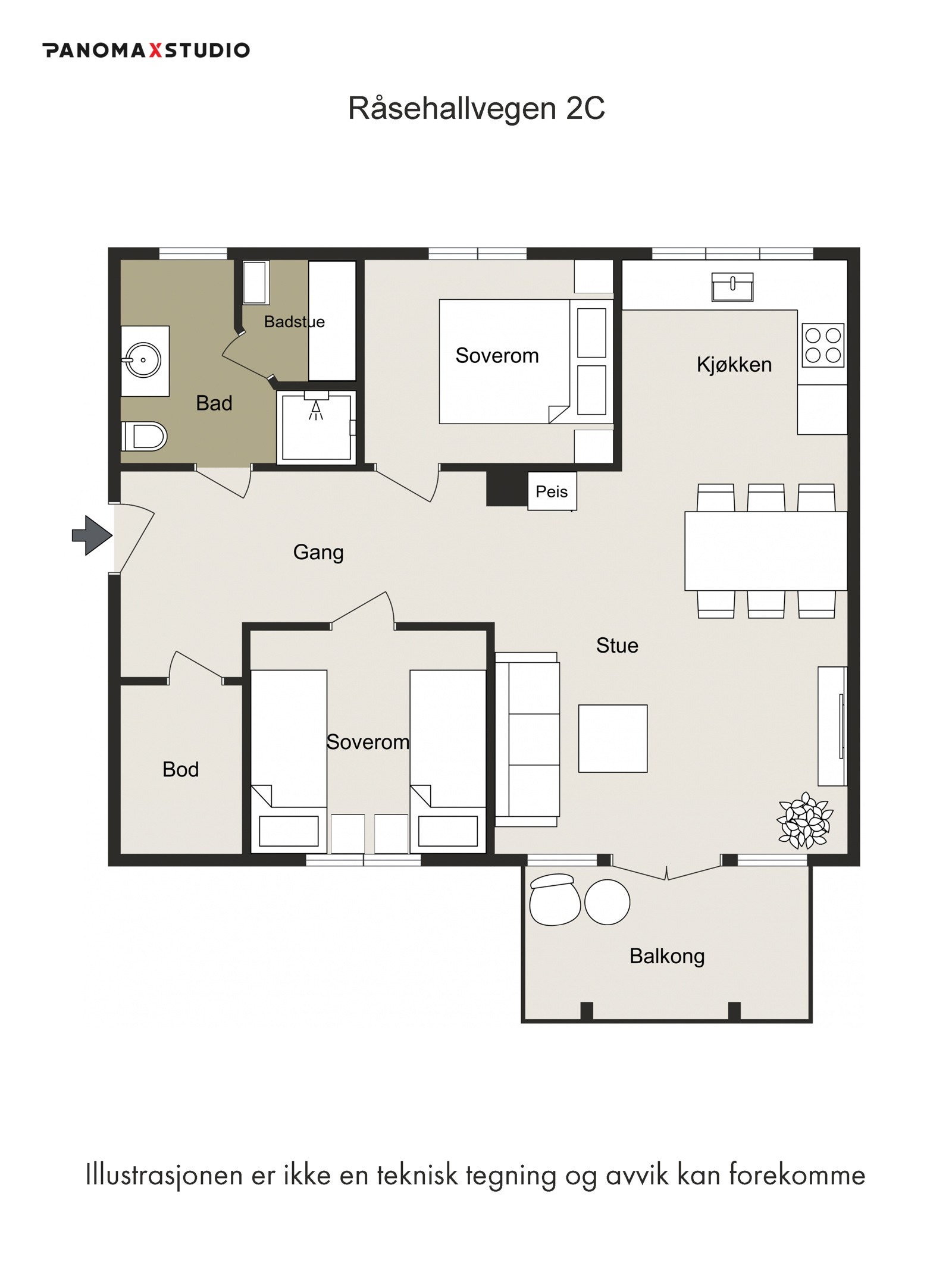 Plantegning. Galleribilde