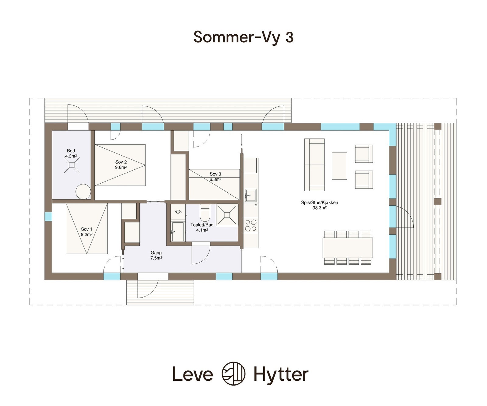 Plantegning Sommer-Vy3 (speilvendt) Galleribilde