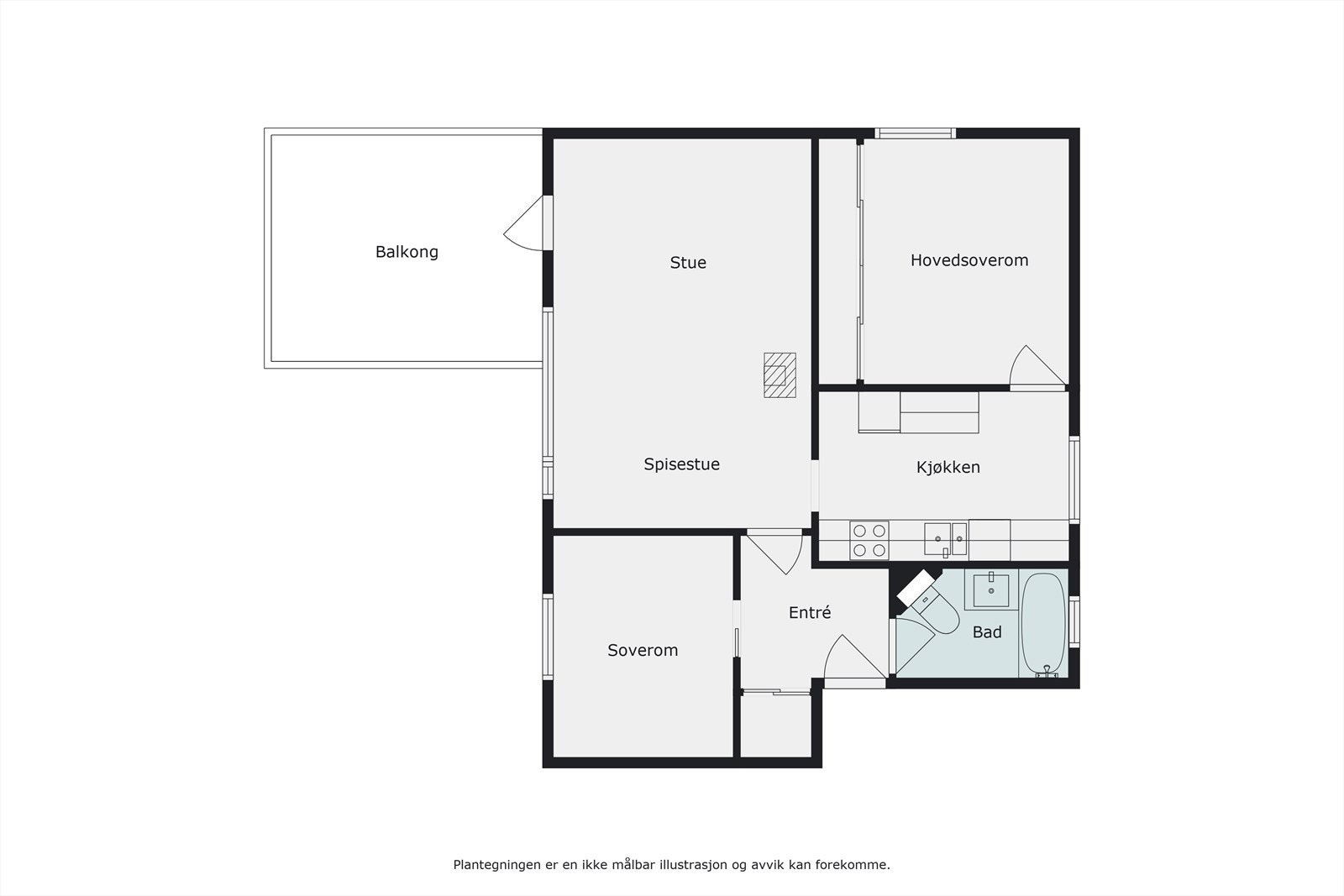 Plantegning 2.etg Galleribilde