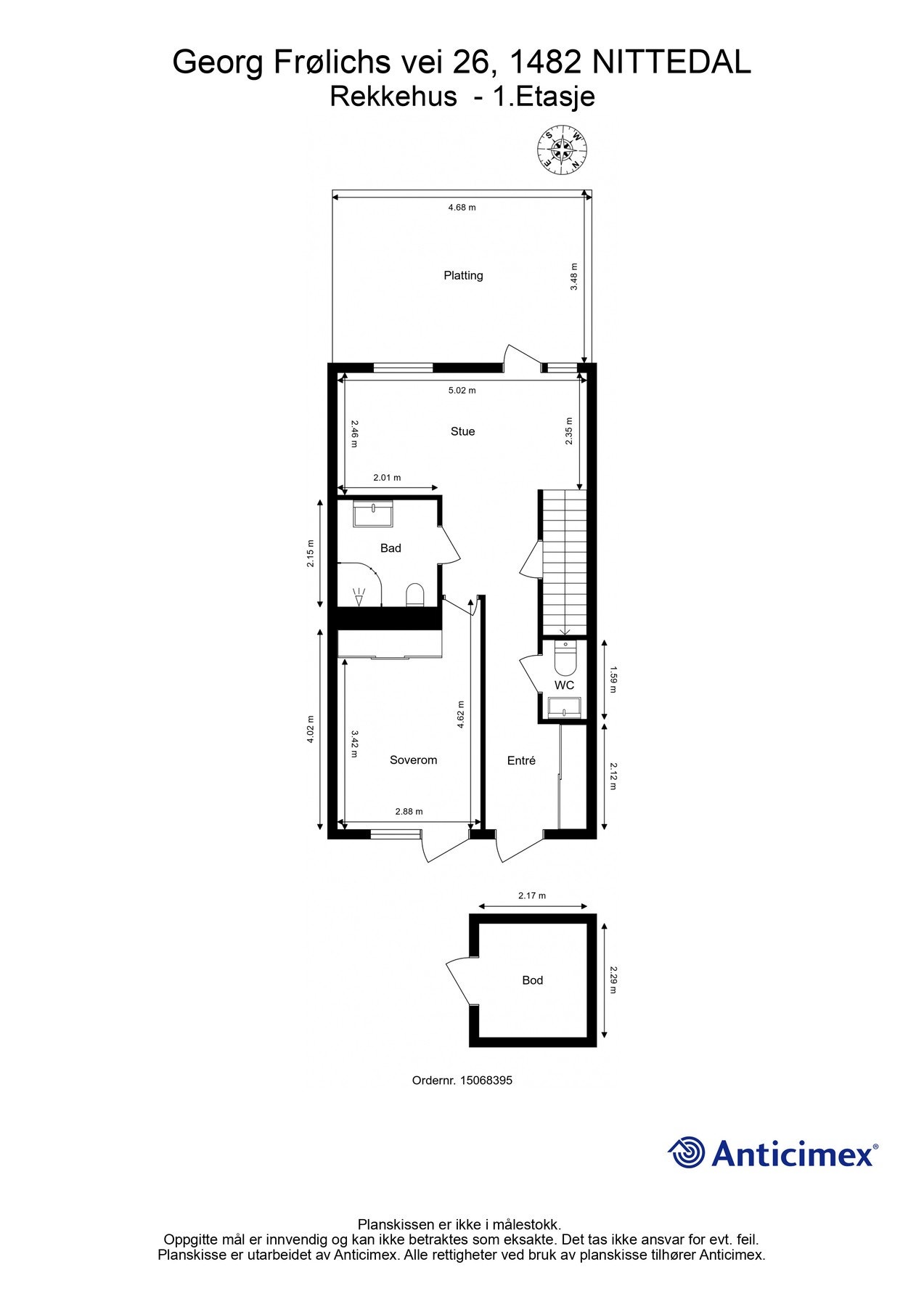 Plantegning 1. Etasje. Galleribilde