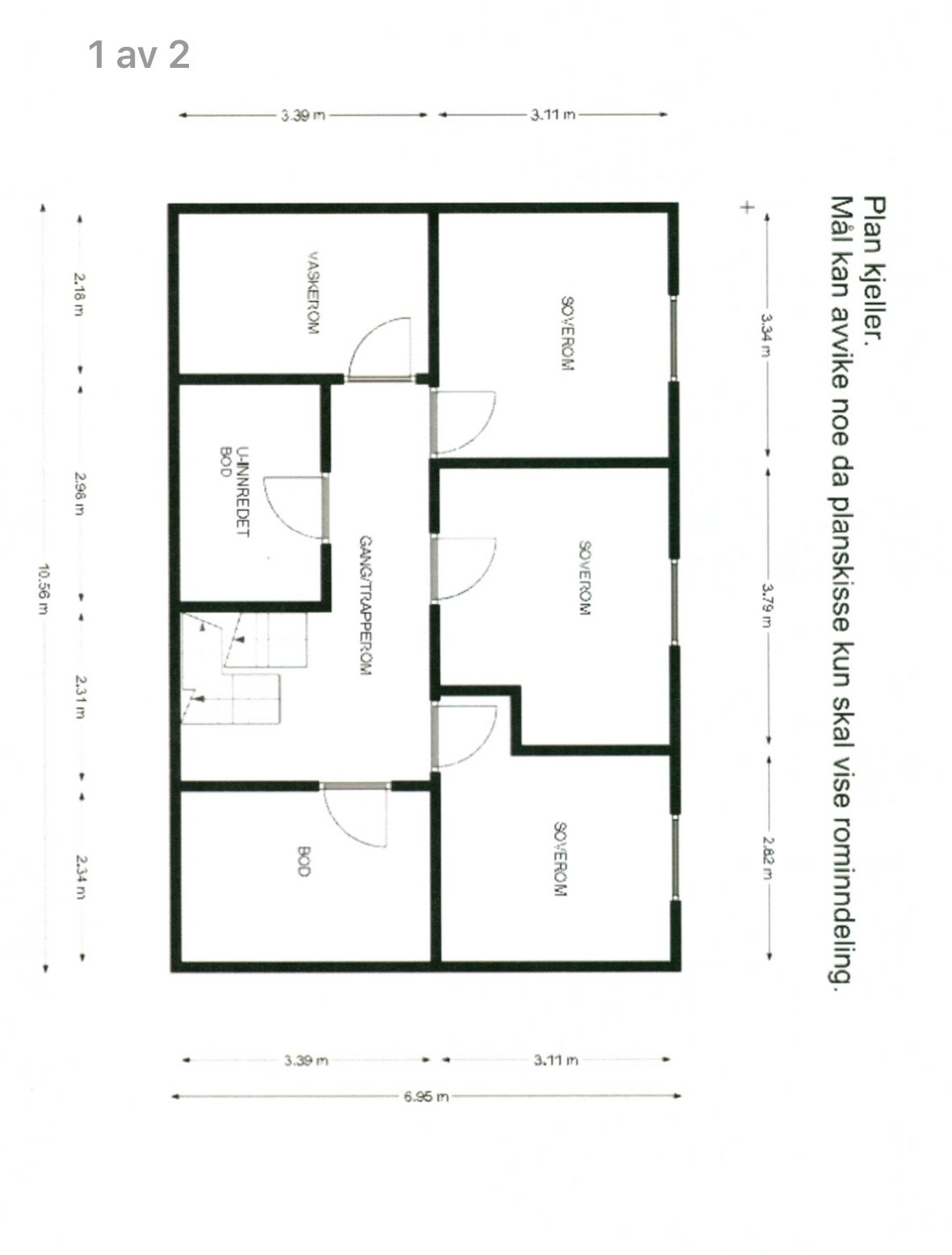 Planskisse sokkel Galleribilde