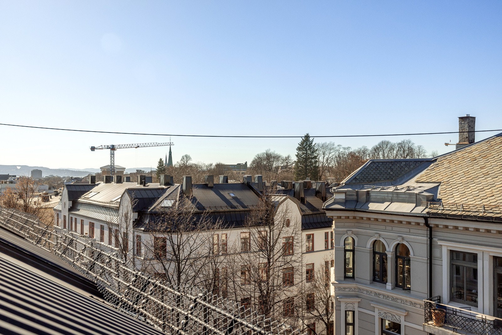 Flott utsyn fra stuen Galleribilde